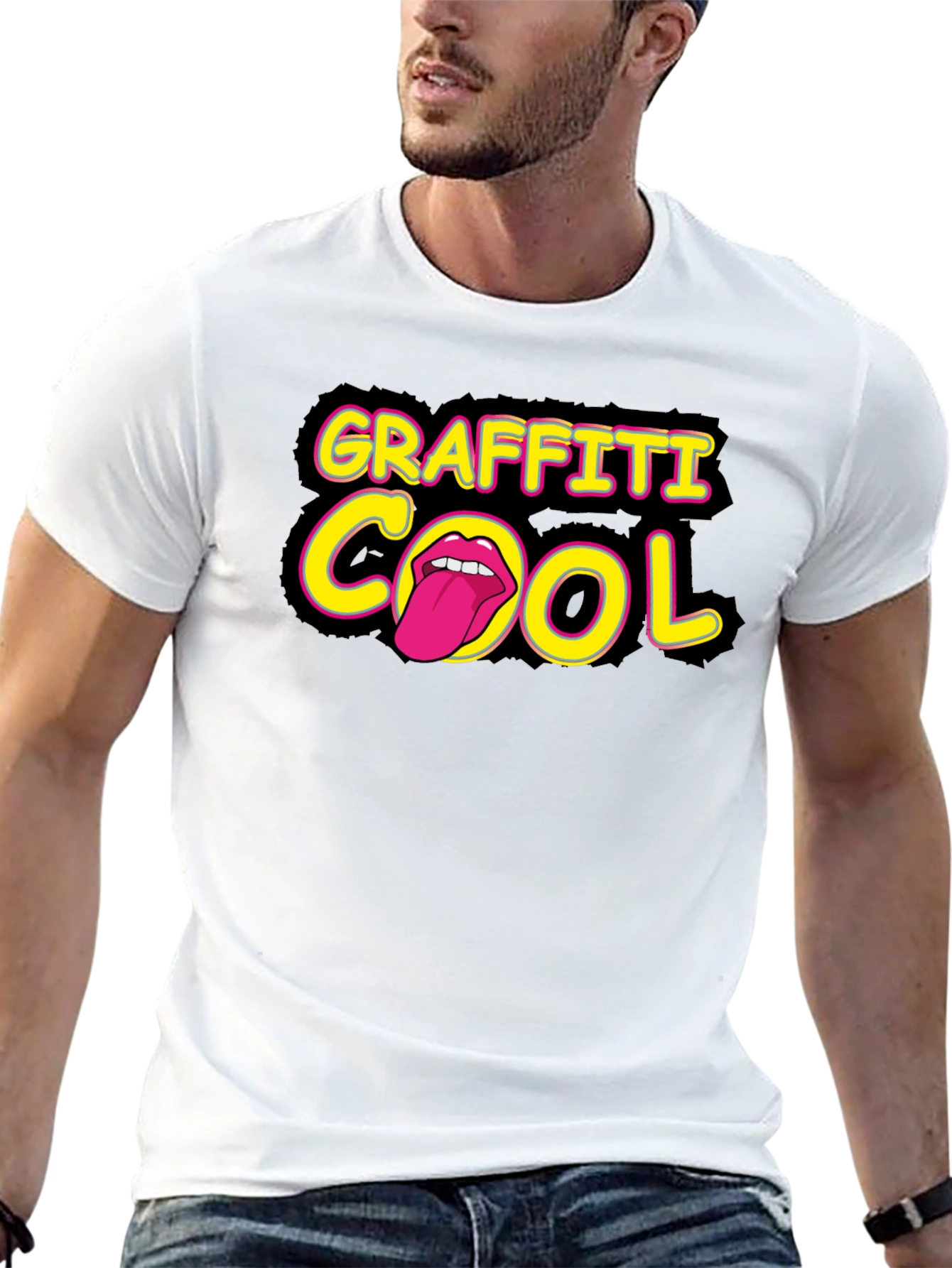 Graffiti Cool Black T-Shirt