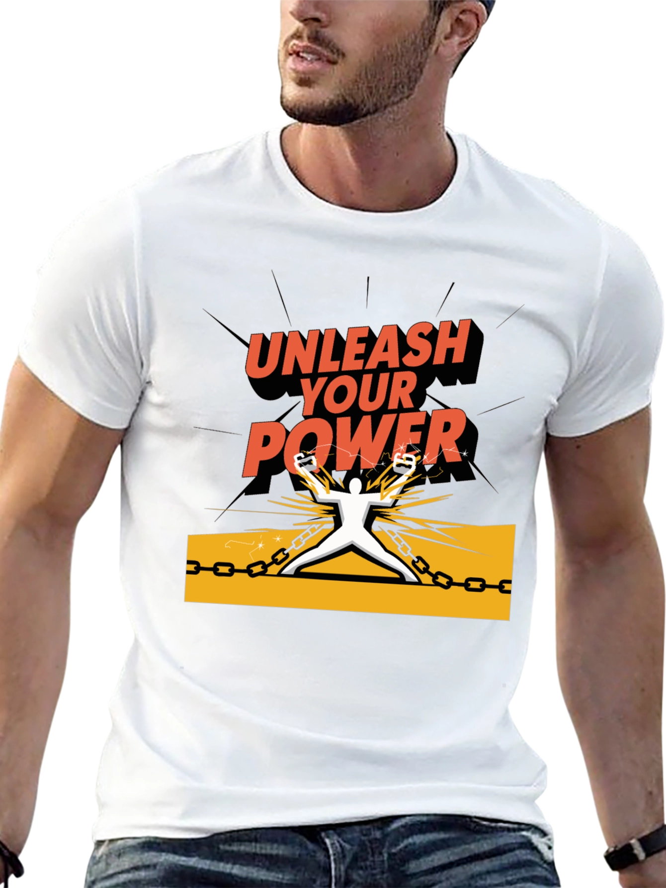 Unleash Your Power Graphic Tee - Black