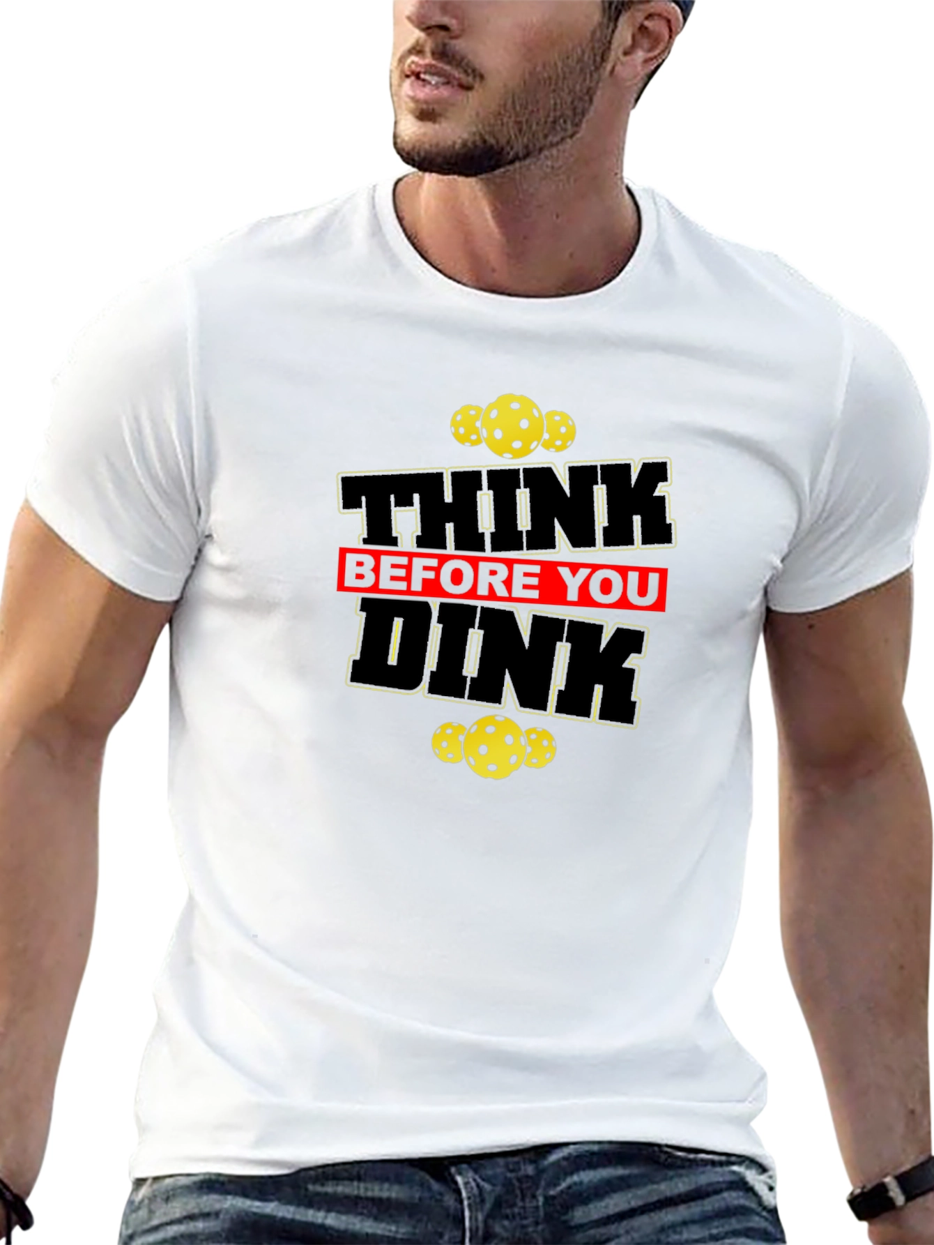 Think Before You Dink Pickleball T-Shirt