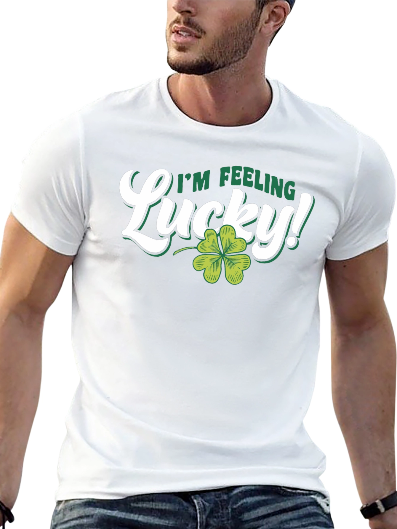 Lucky Four Leaf Clover Graphic Tee