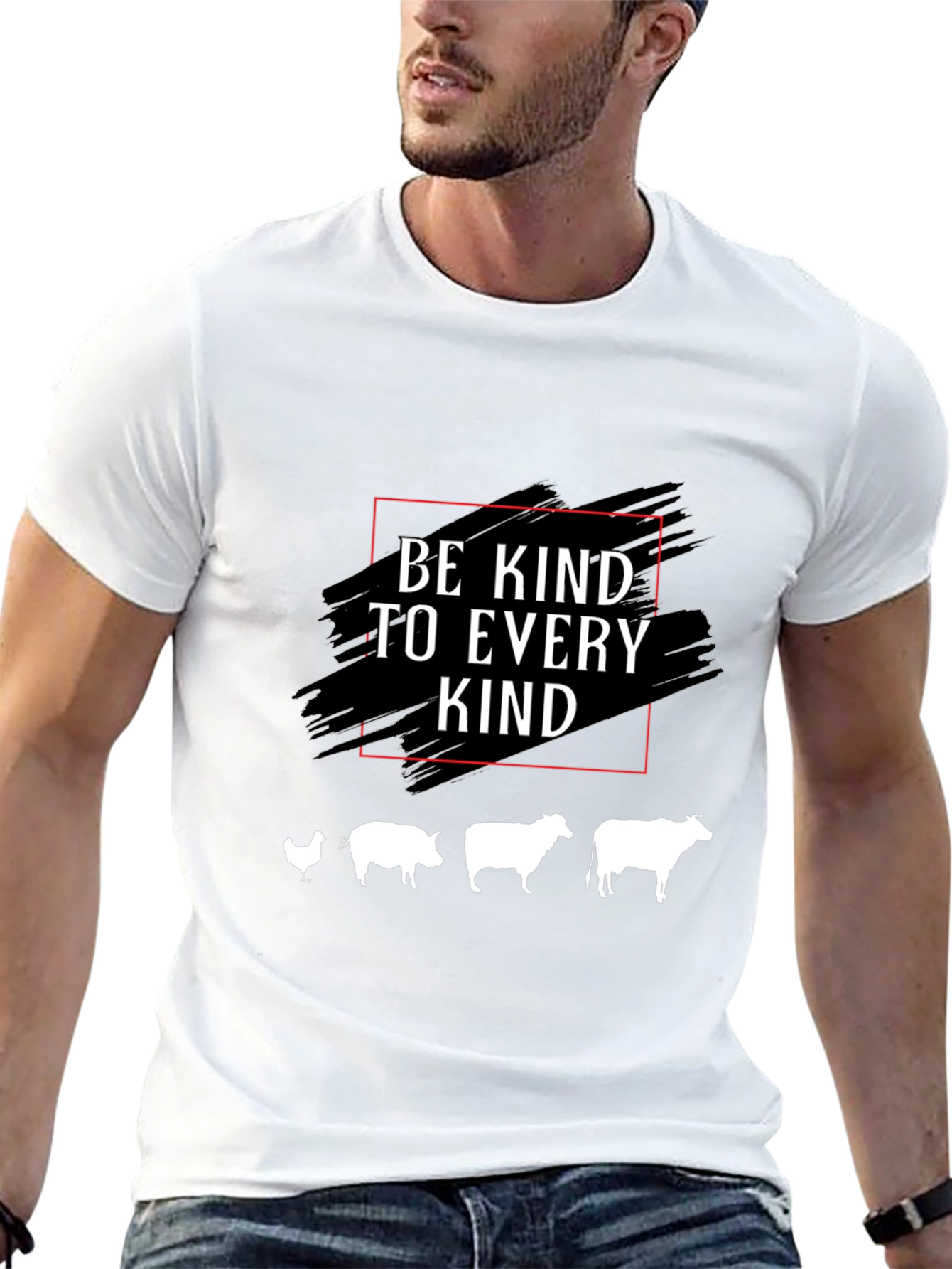 Be Kind T-Shirt - Vegan Animal Lover Tee