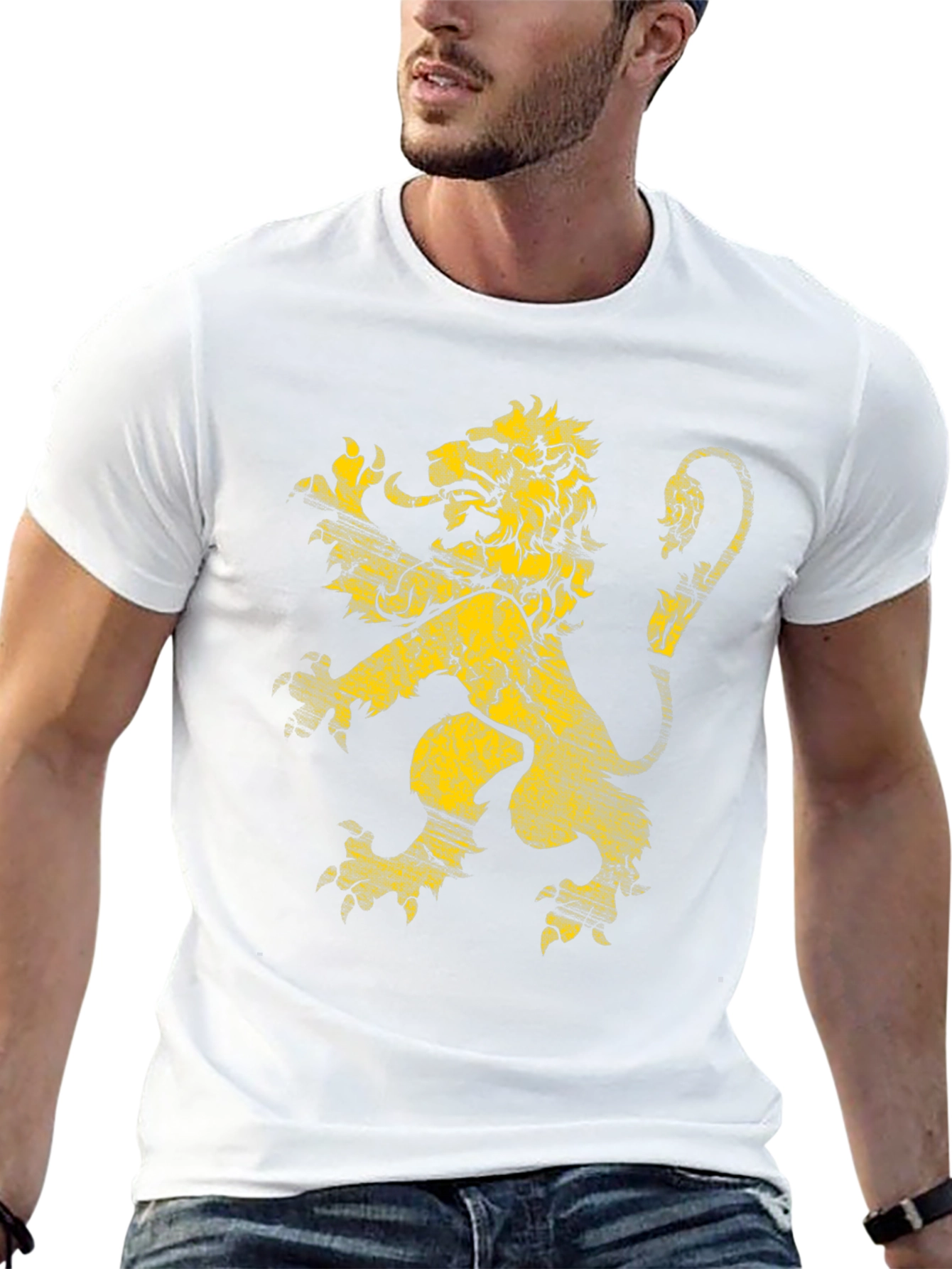 Lion Crest Graphic T-Shirt - Black