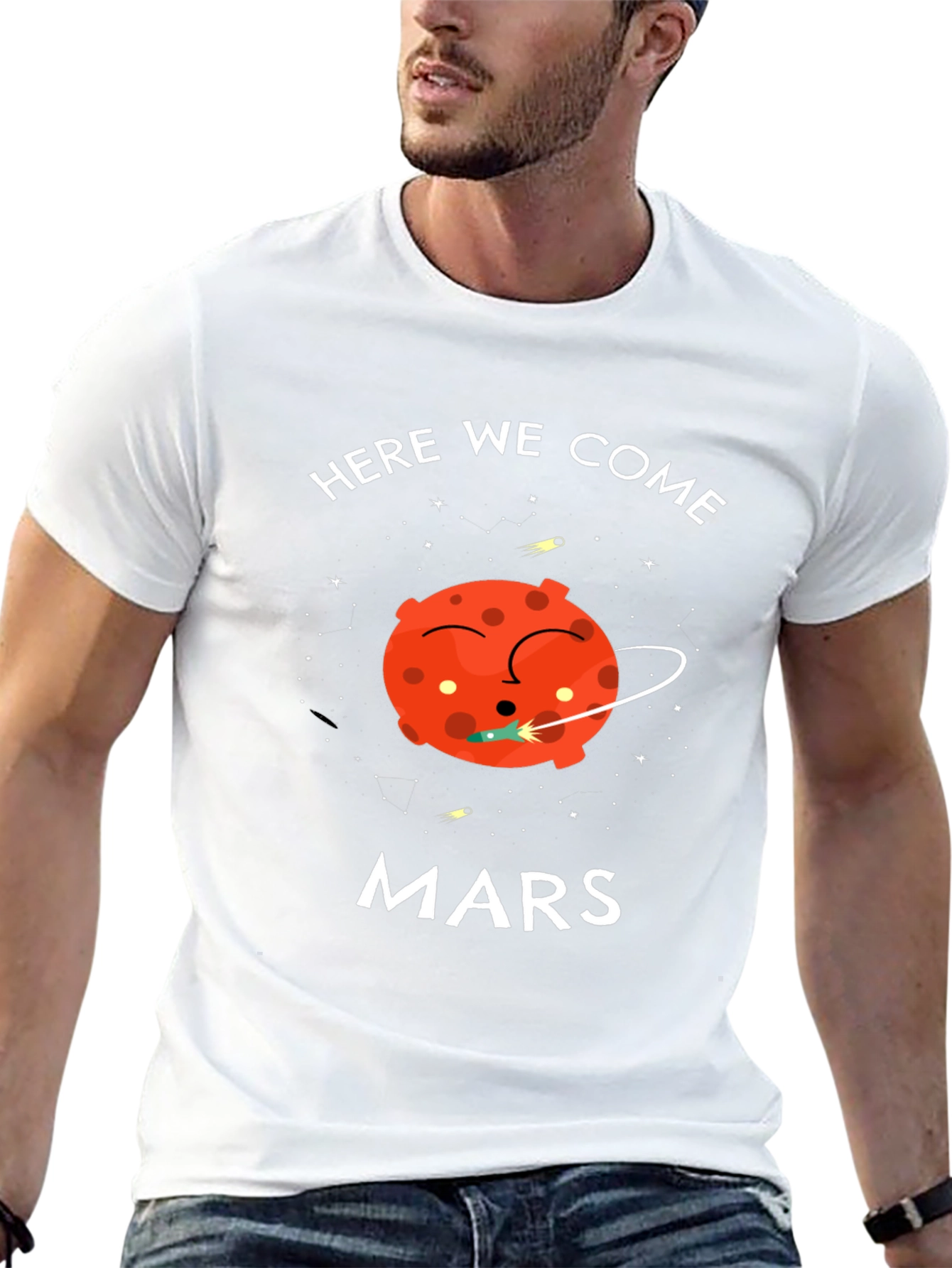 Here We Come Mars Graphic T-Shirt