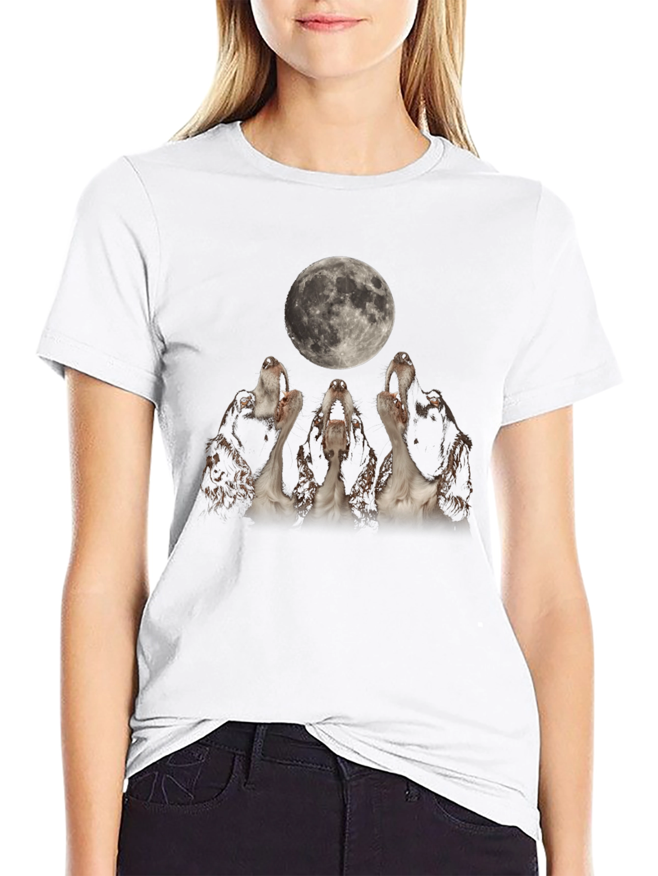 Three Dog Moon T-Shirt - Black Cotton Tee