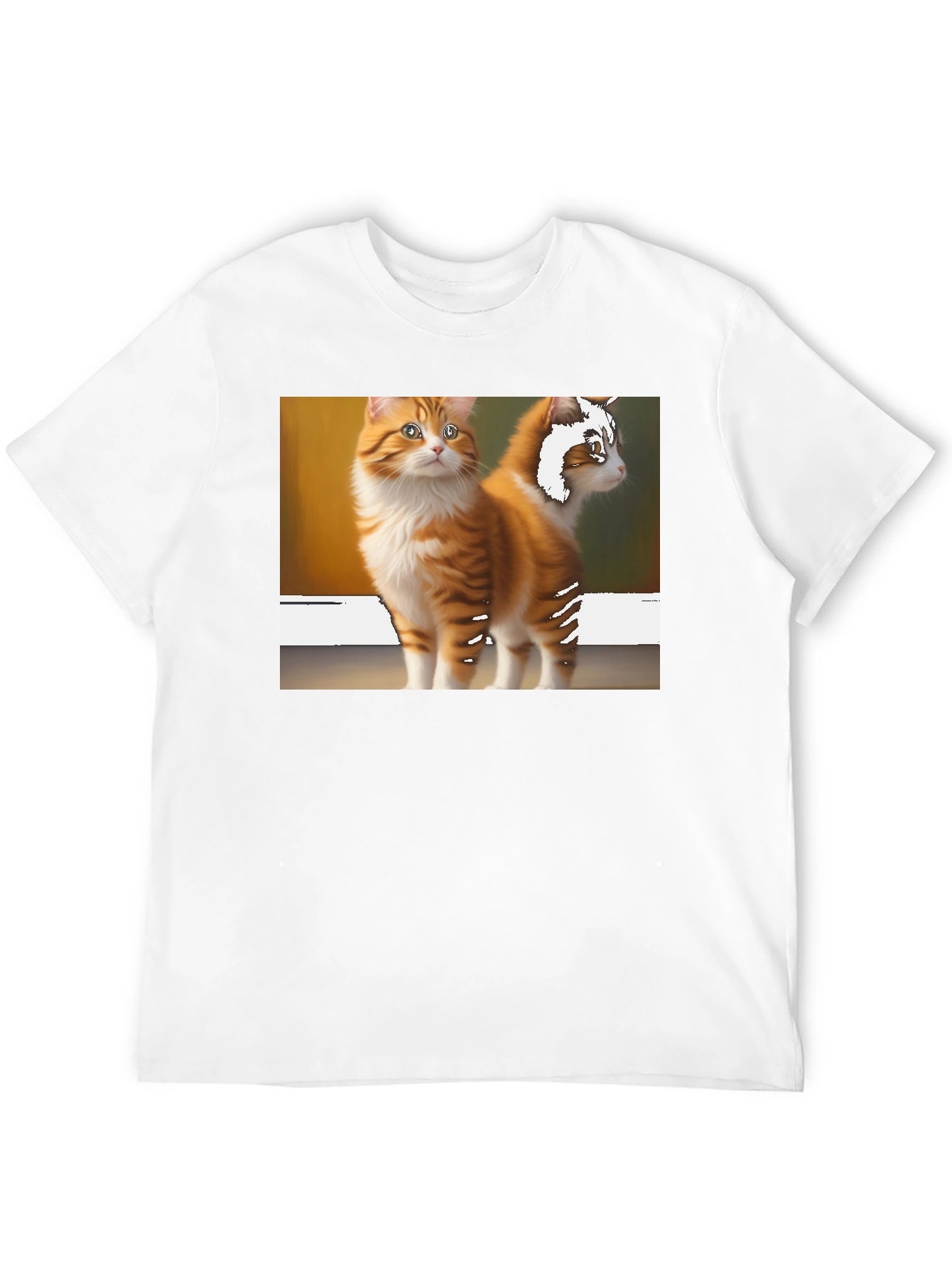 Cat Graphic Tee - Mens Black T-Shirt