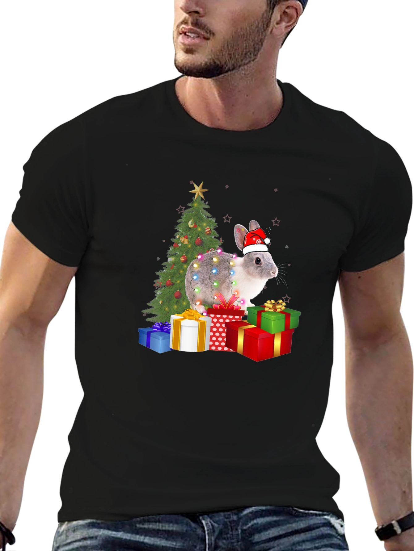 Festive Rabbit Christmas T-Shirt