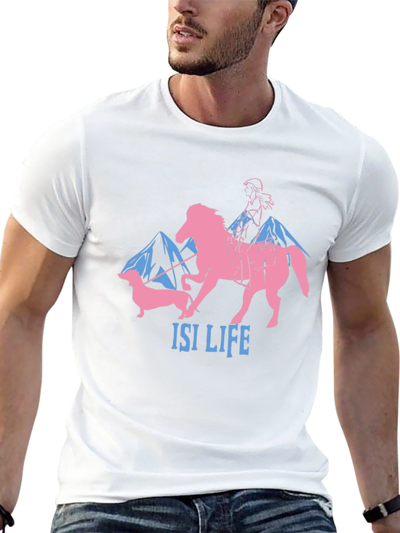 Equestrian & Dachshund Graphic Tee