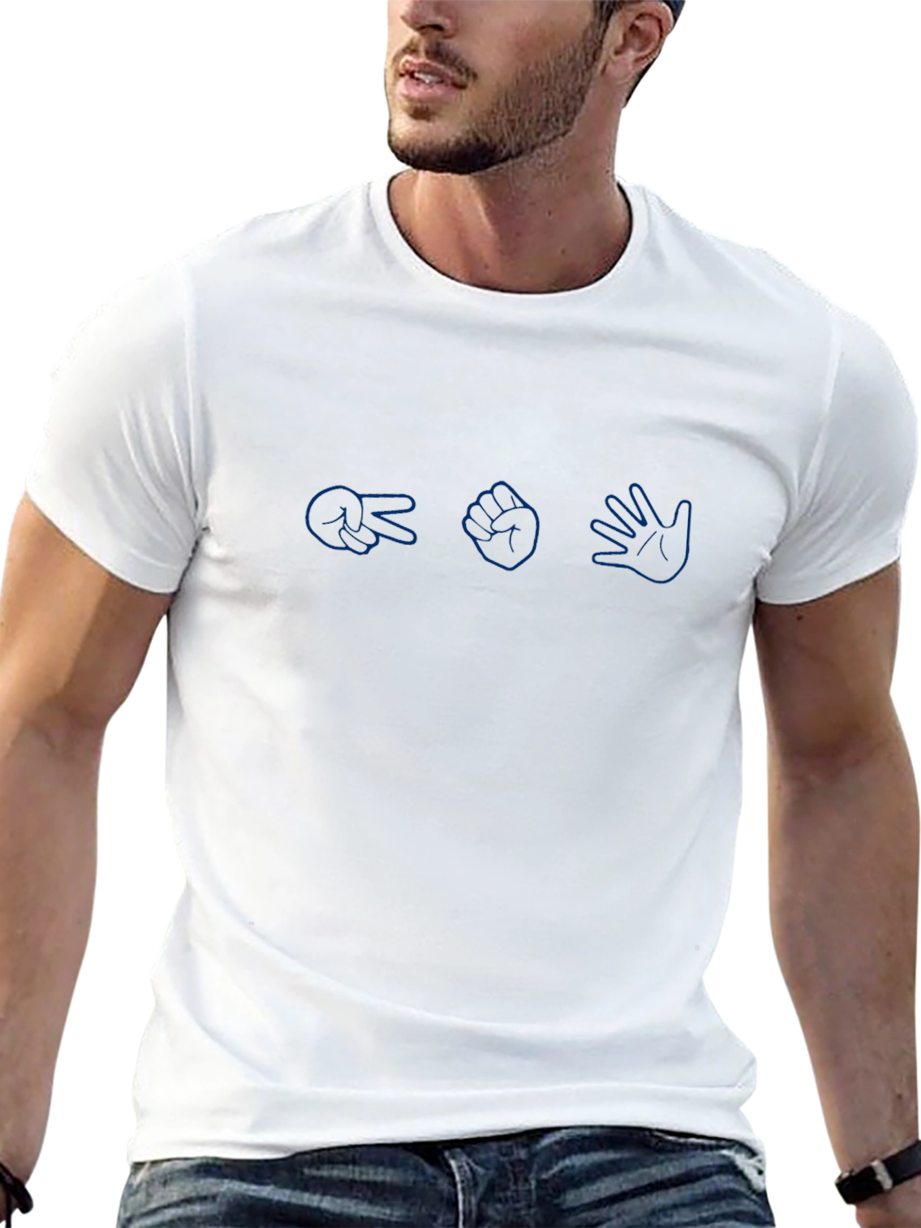 Rock Paper Scissors Black T-Shirt