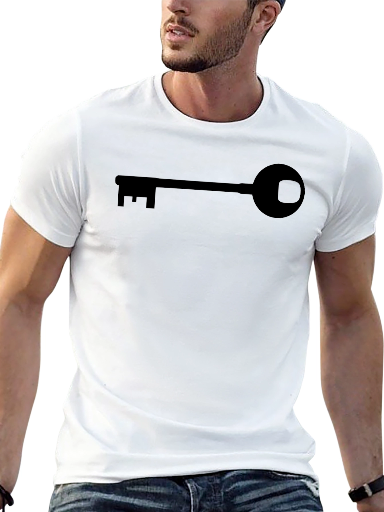 Key Graphic T-Shirt - Modern Minimalist Design