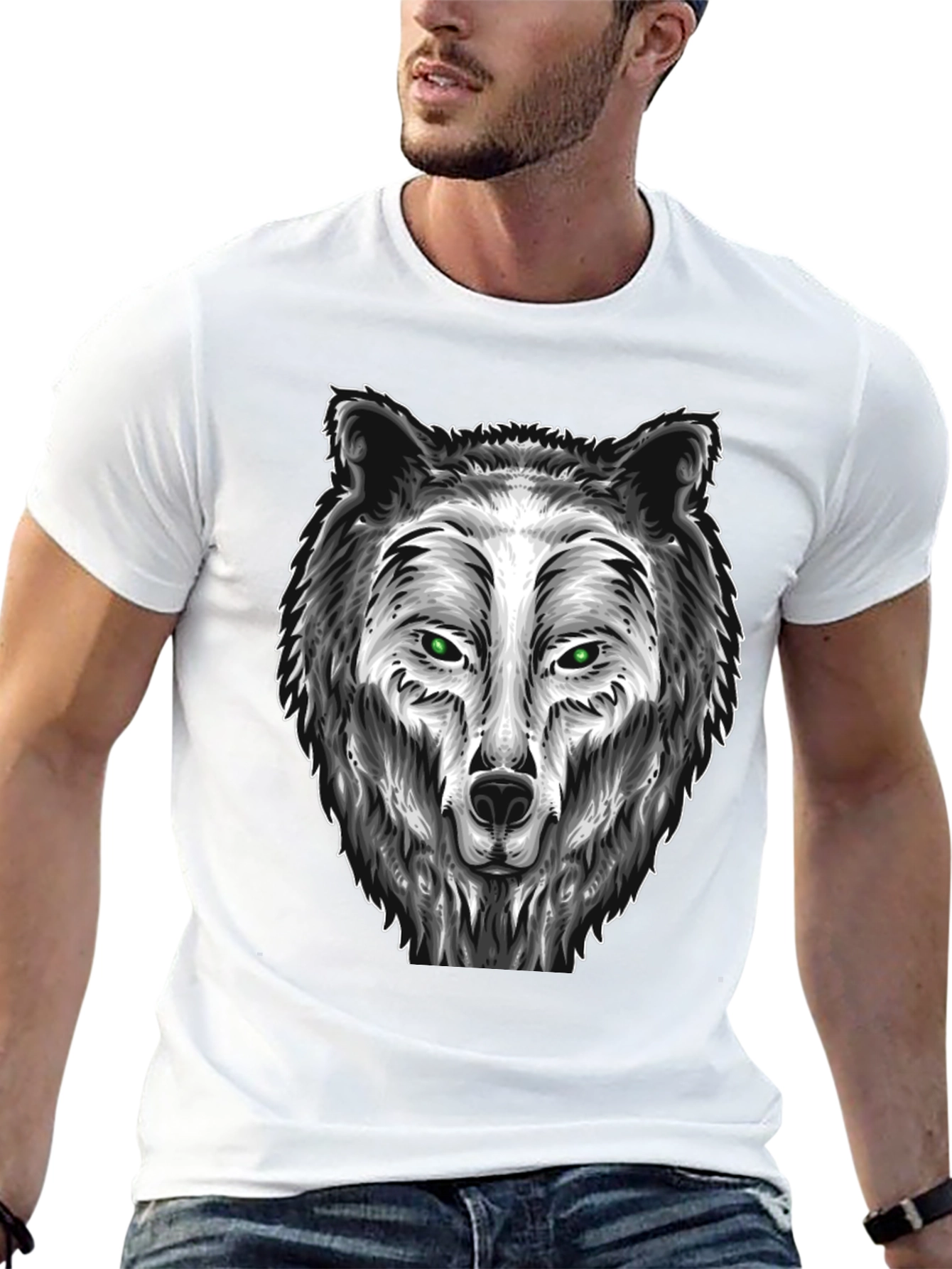 Wolf Graphic Tee - Fierce Animal Design