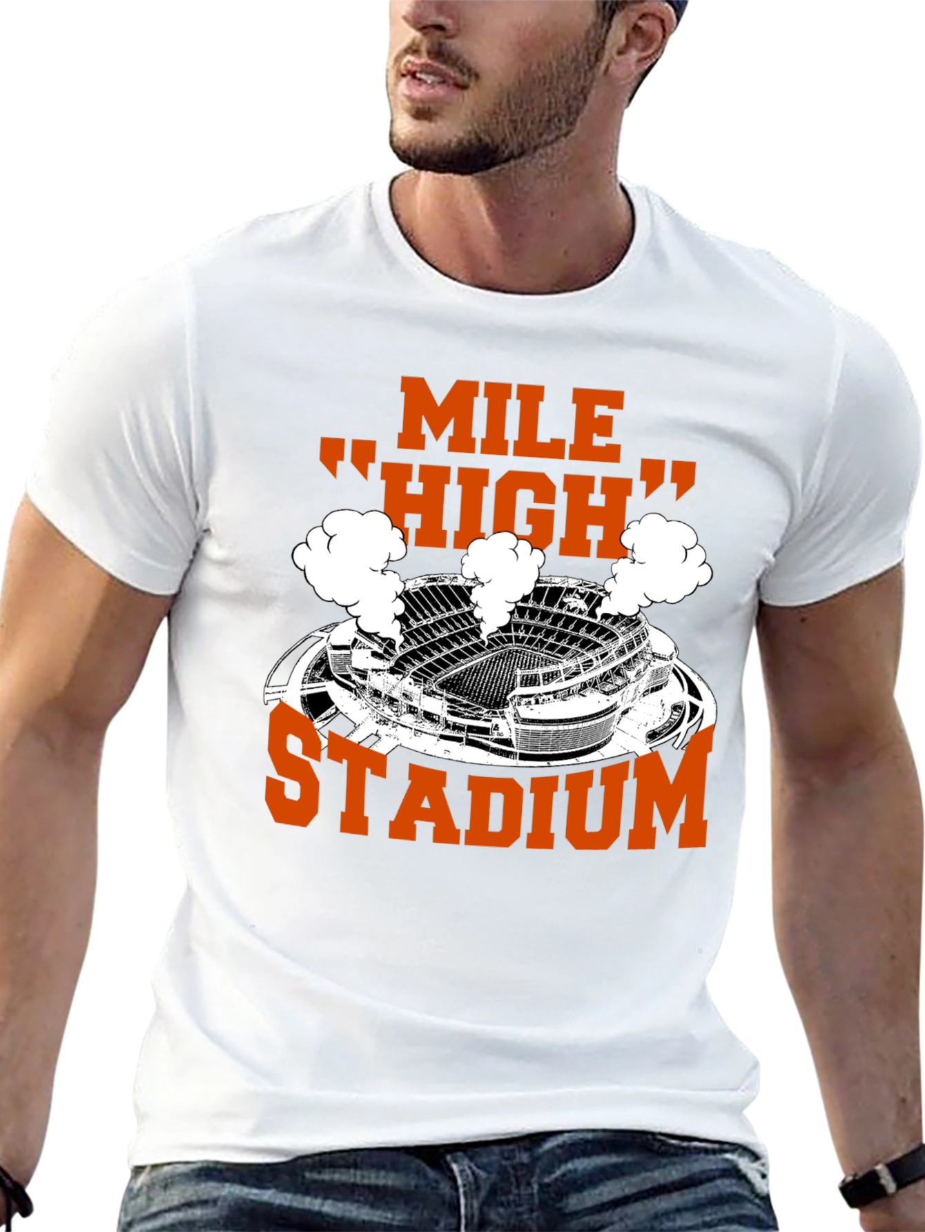 Mile High Stadium T-Shirt - Denver Football Fan Apparel