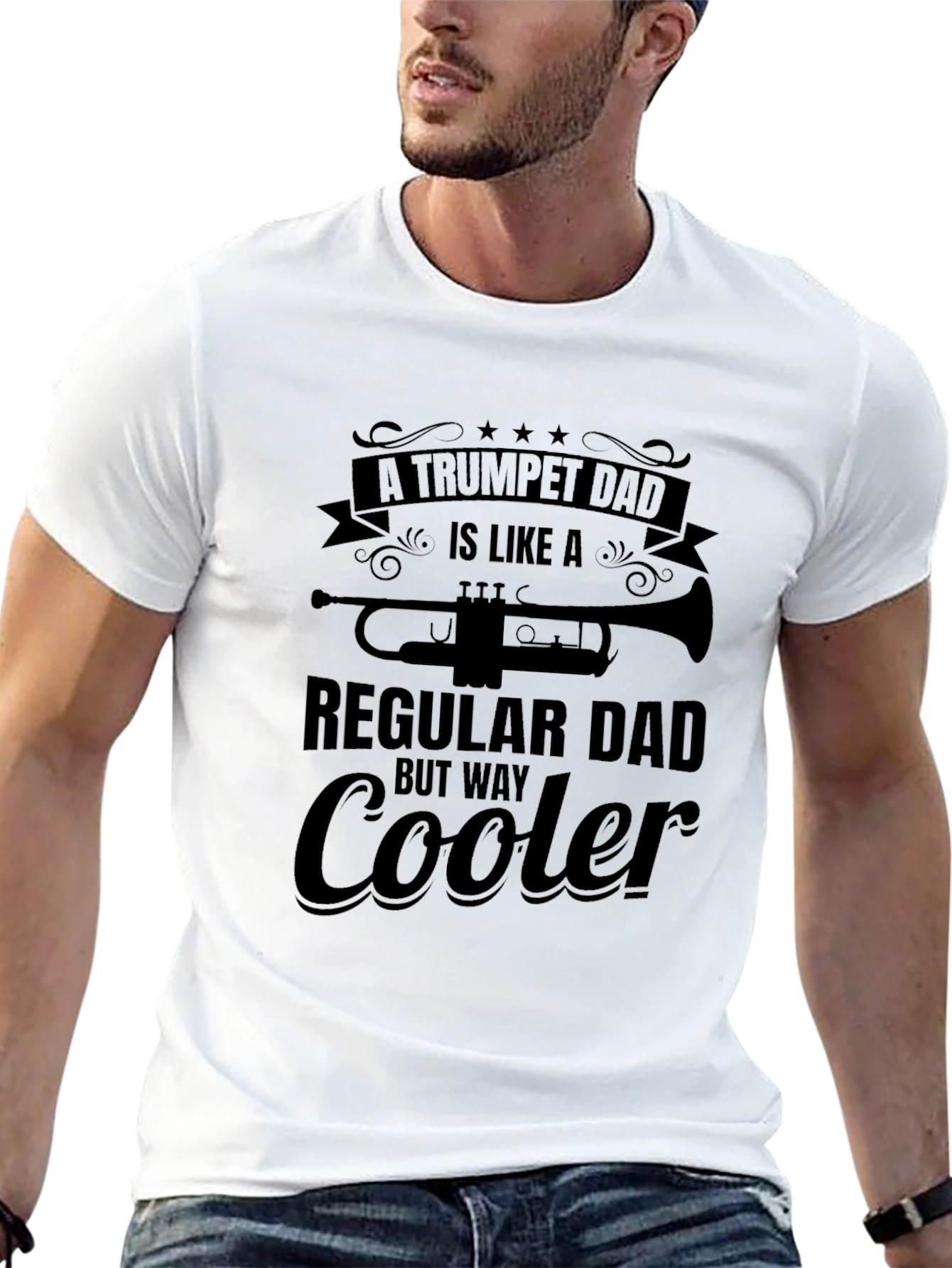 Trumpet Dad T-Shirt - Regular Dad But Way Cooler