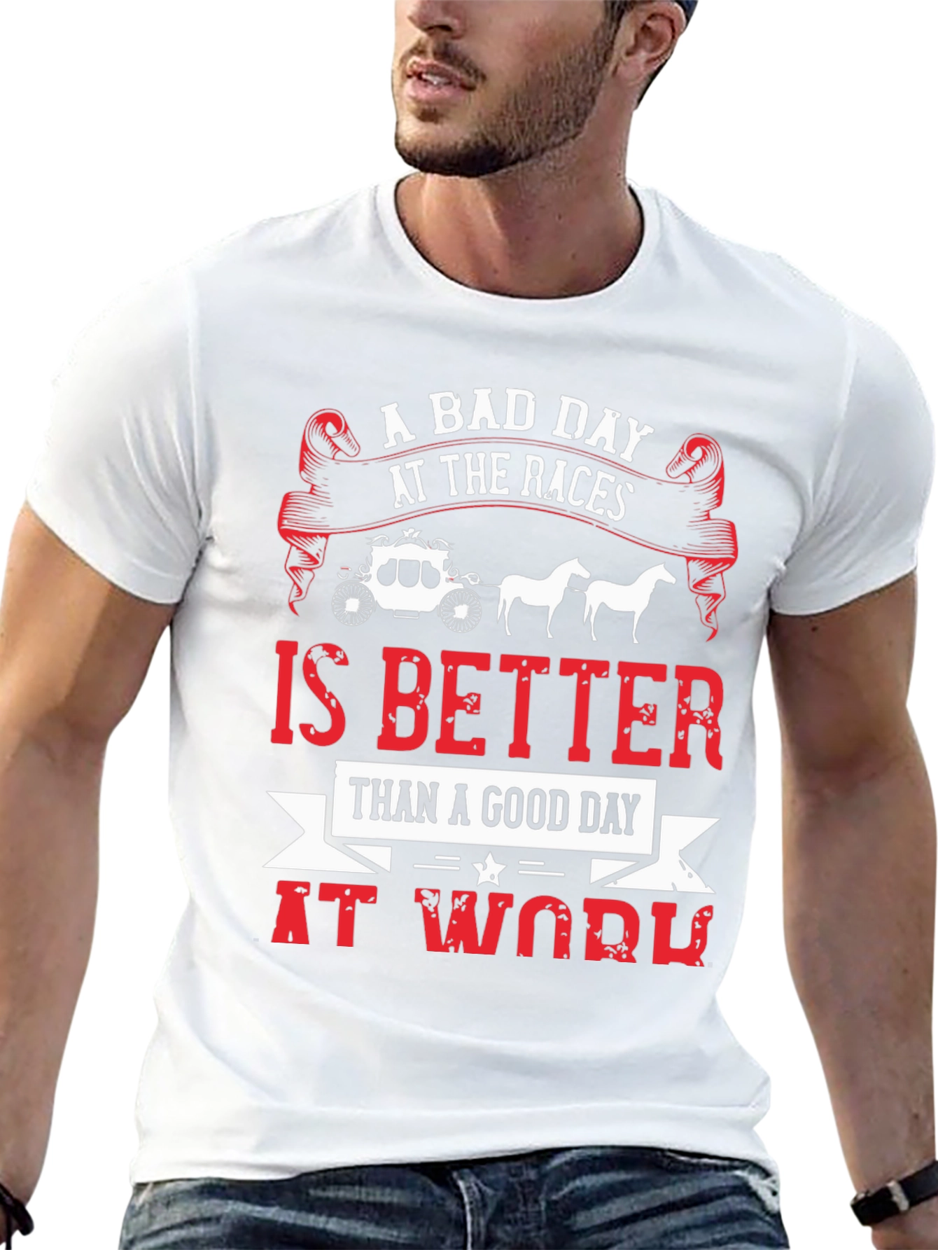 A Bad Day At The Races Mens Graphic Tee