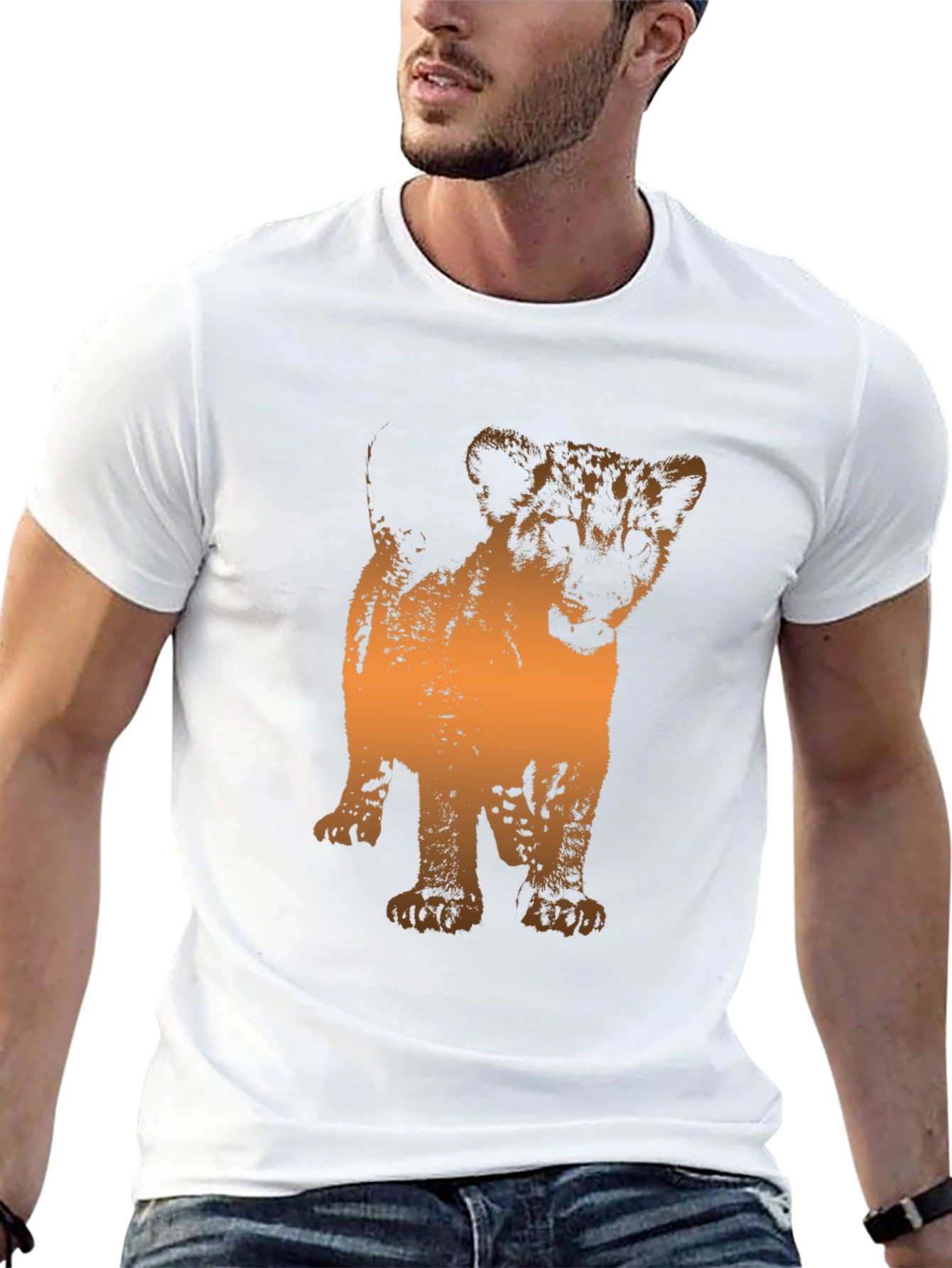 Lion Cub Graphic Tee - Black T-Shirt