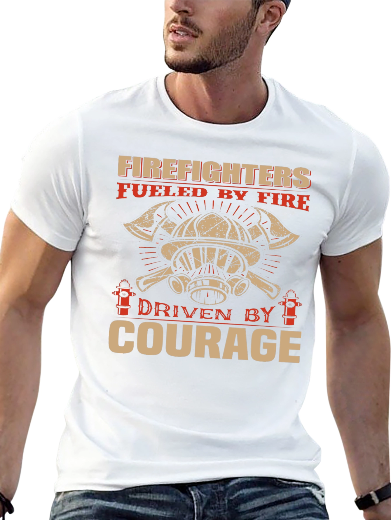 Firefighter Courage T-Shirt - Fuelled by Fire