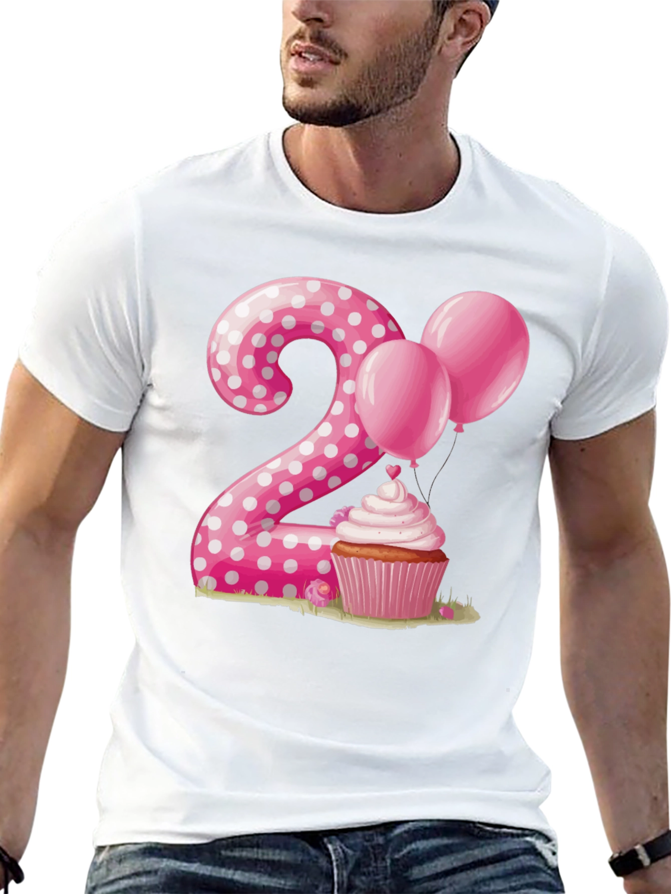Birthday Number 2 Cupcake T-Shirt