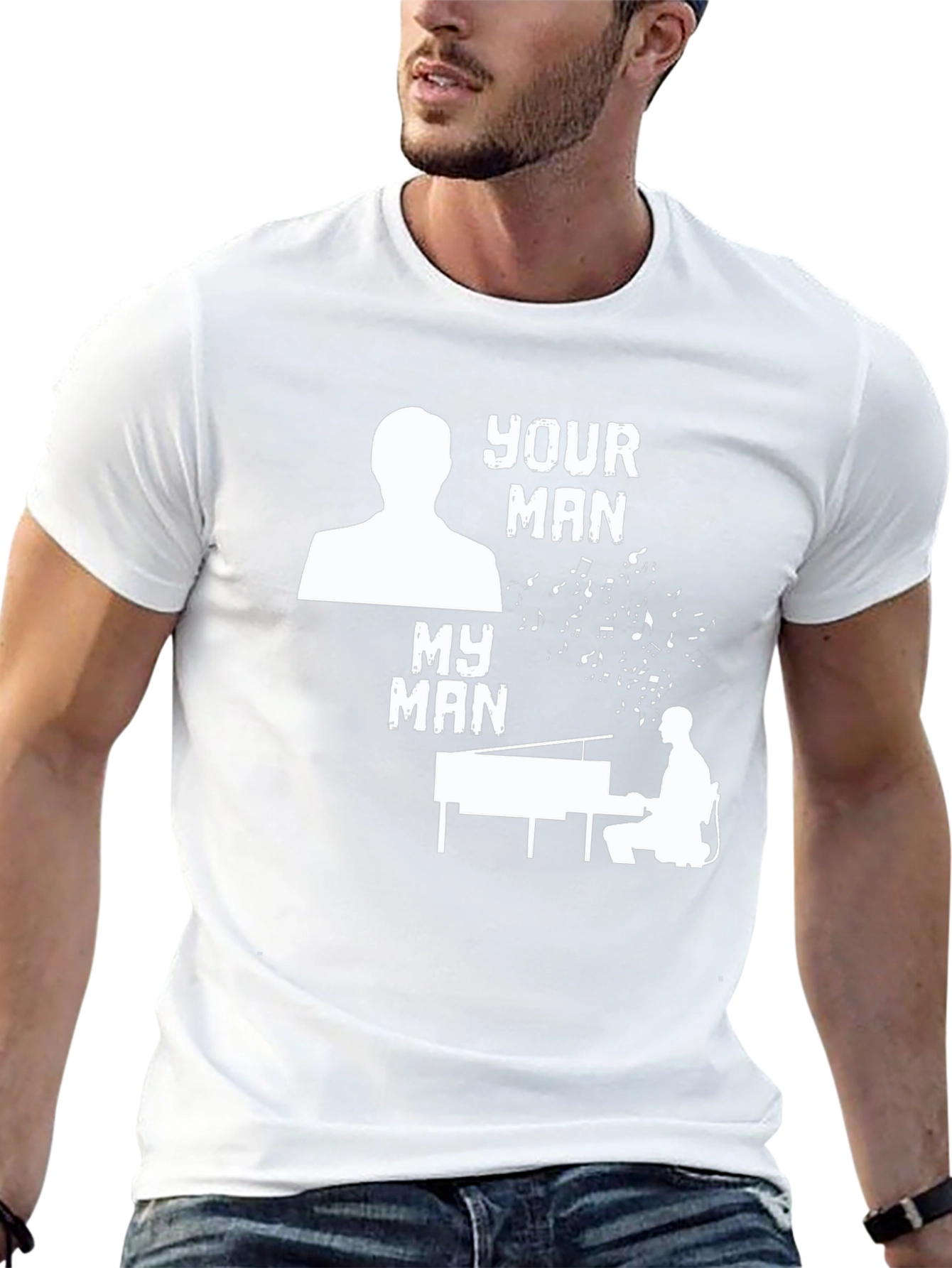 Your Man My Man Piano Player T-Shirt