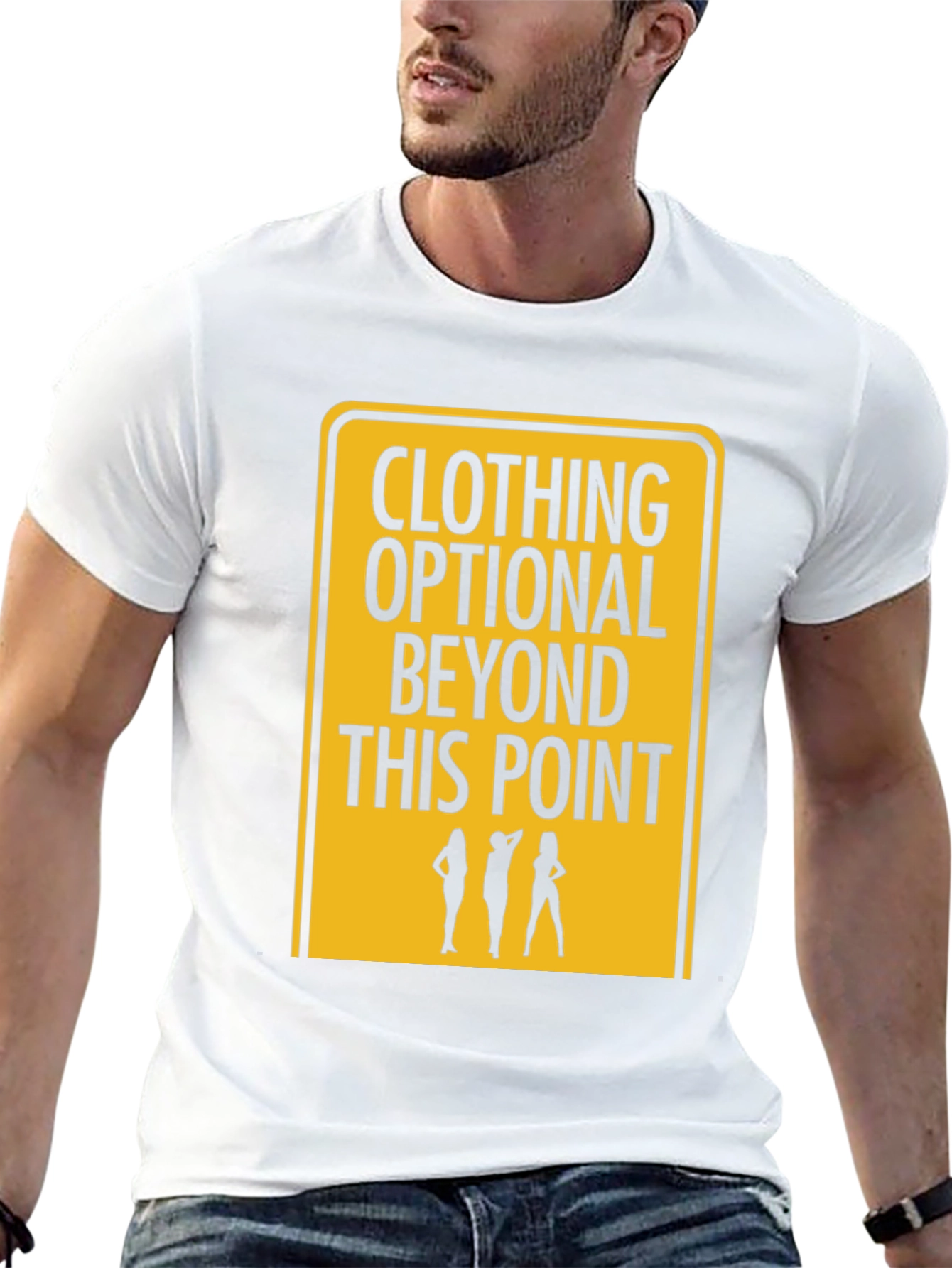 Clothing Optional T-Shirt - Funny Graphic Tee