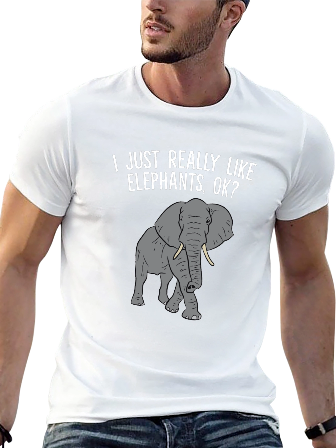Elephant Lover T-Shirt - I Just Really Like Elephants