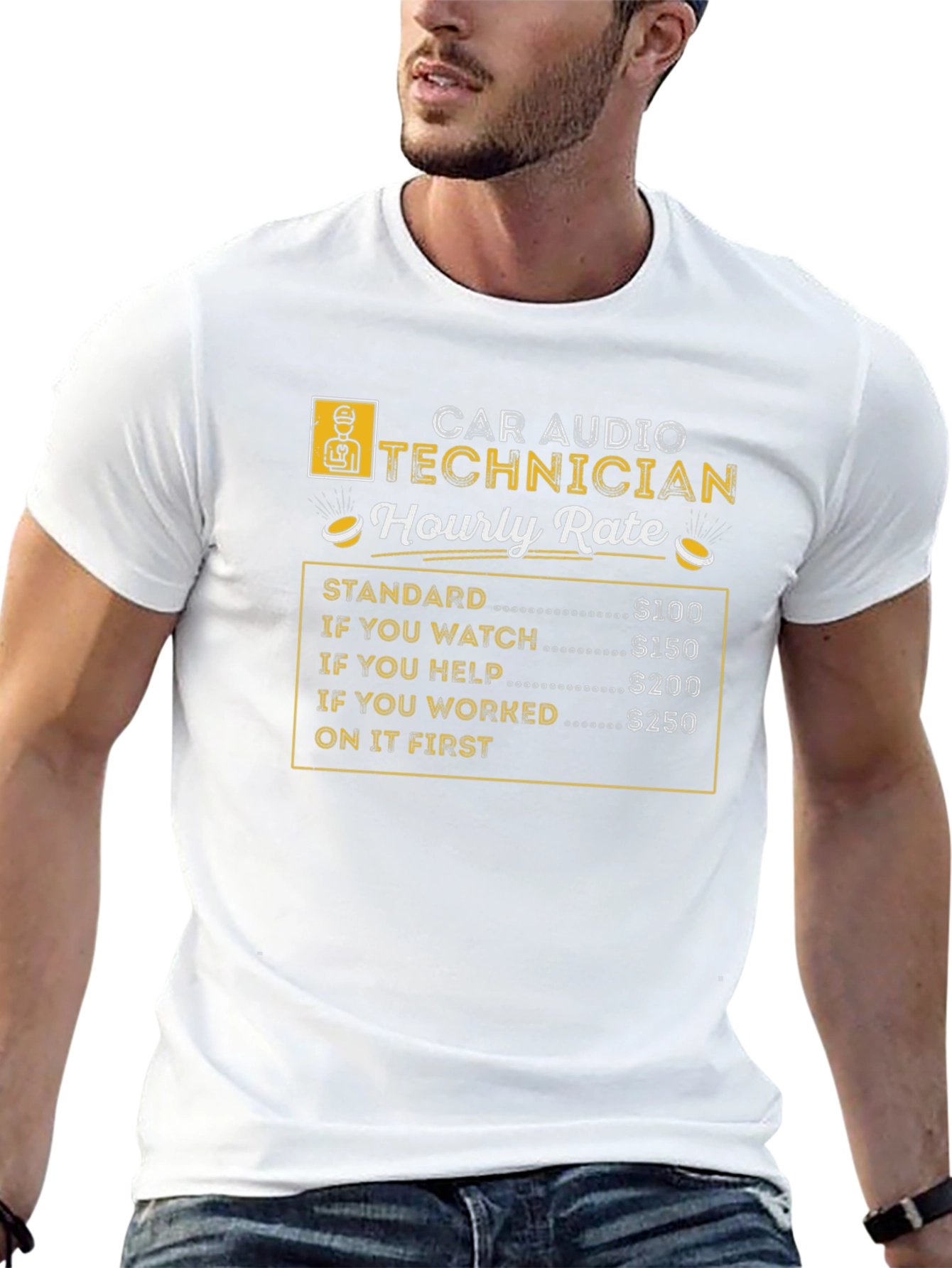 Car Audio Technician Hourly Rate Black T-Shirt
