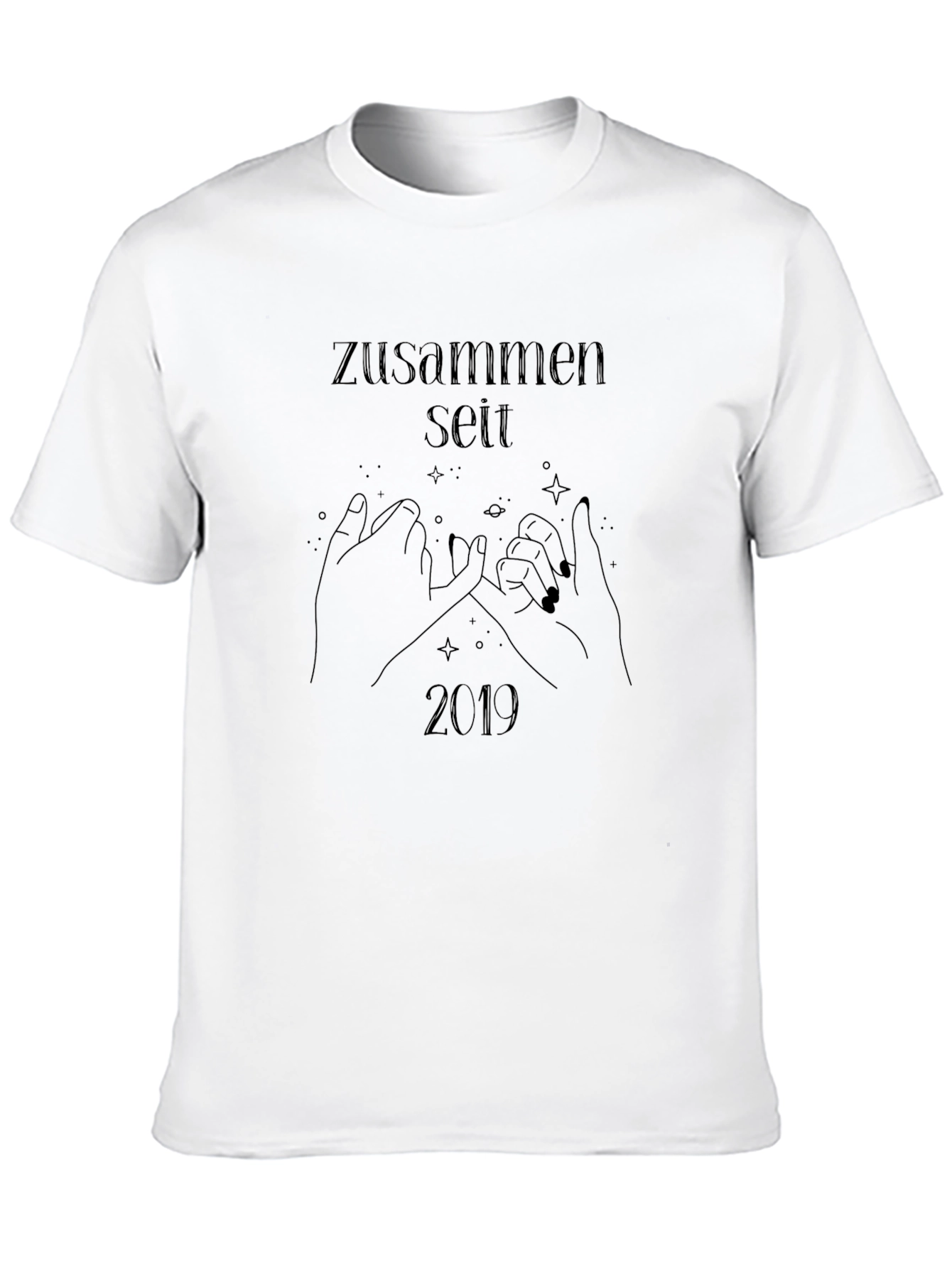 Zusammen Seit 2019 Black Graphic Tee