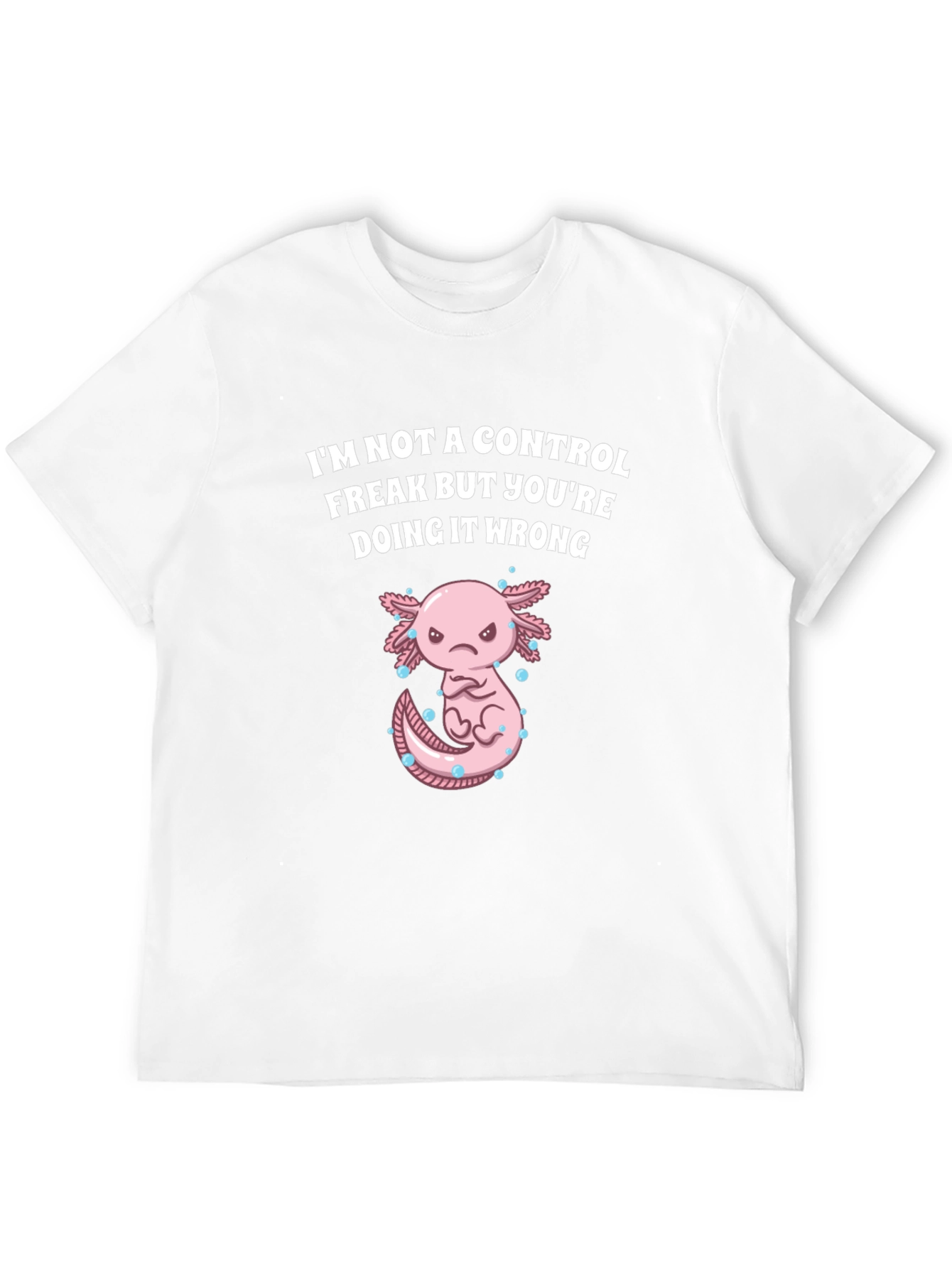 Control Freak Axolotl Funny Graphic Tee