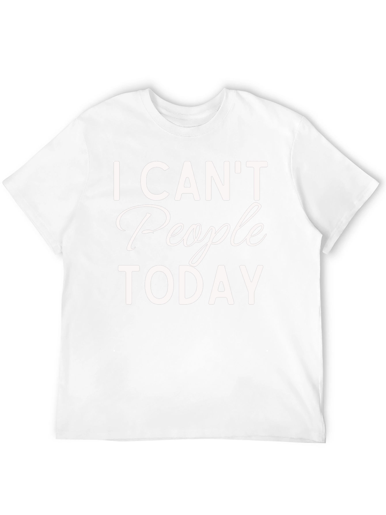 I Cant People Today Graphic Tee