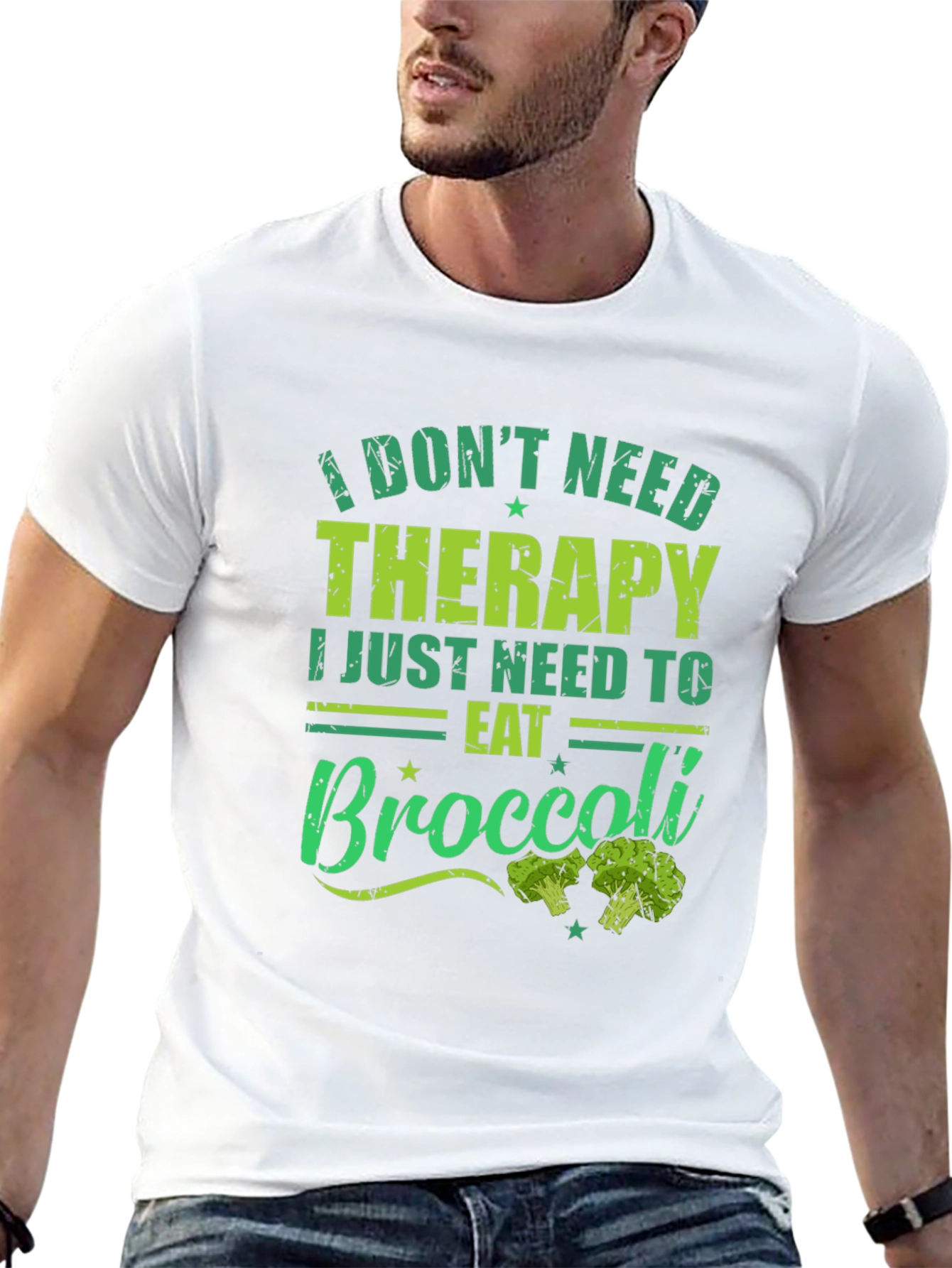 Eat Broccoli T-Shirt - Therapy Alternative