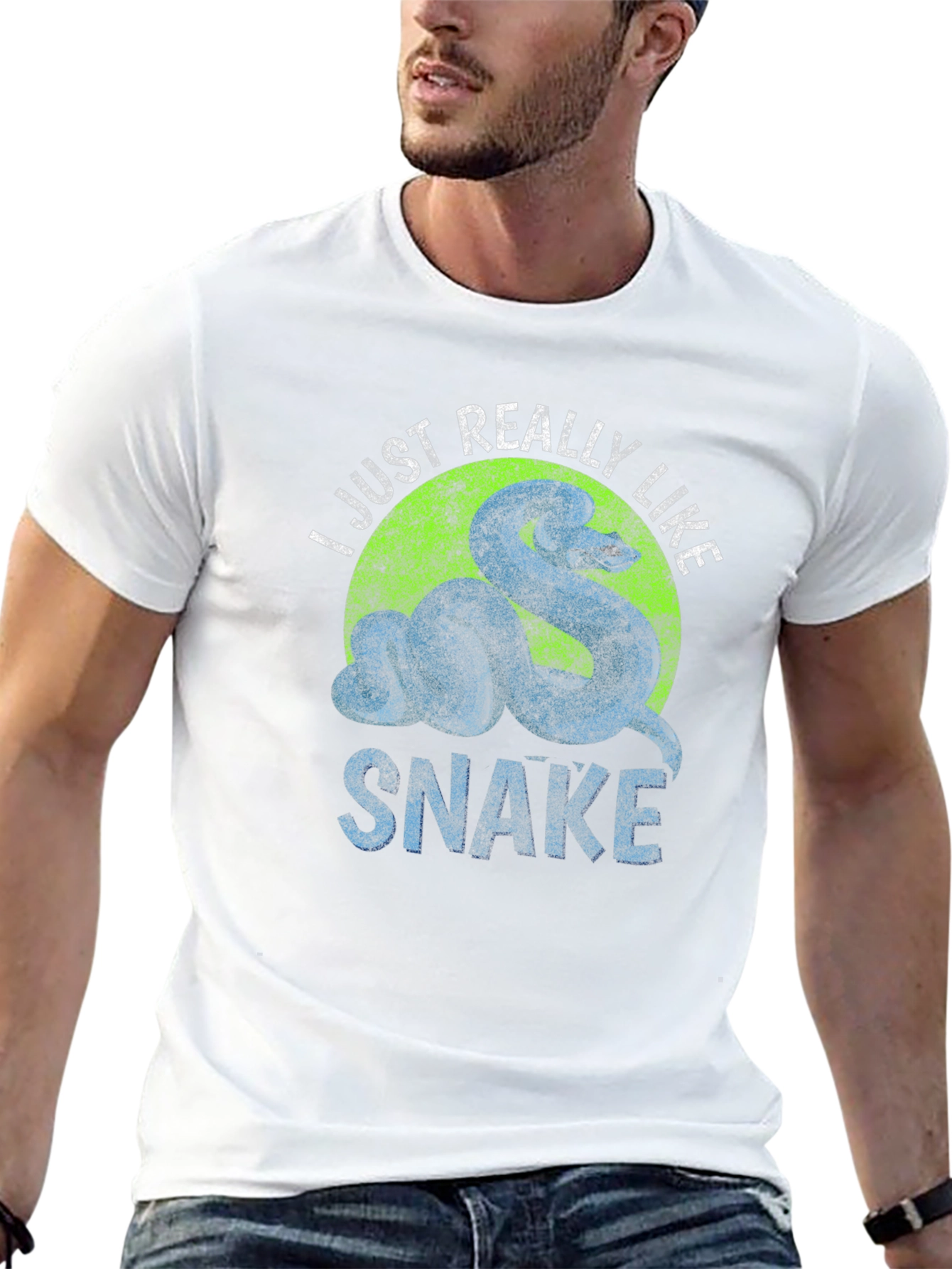 I Just Really Like Snake Graphic T-Shirt