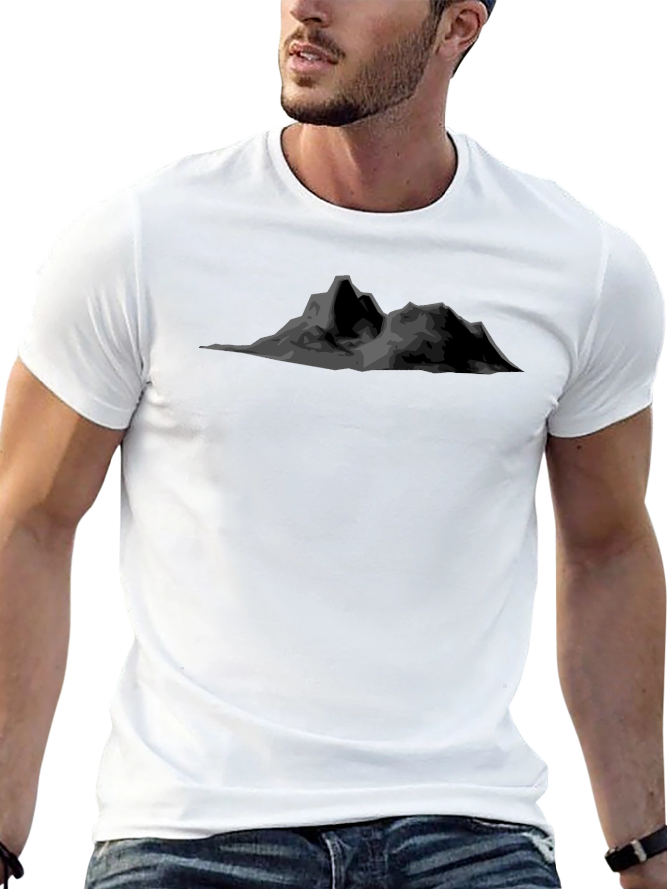 Mountain Graphic Black T-Shirt