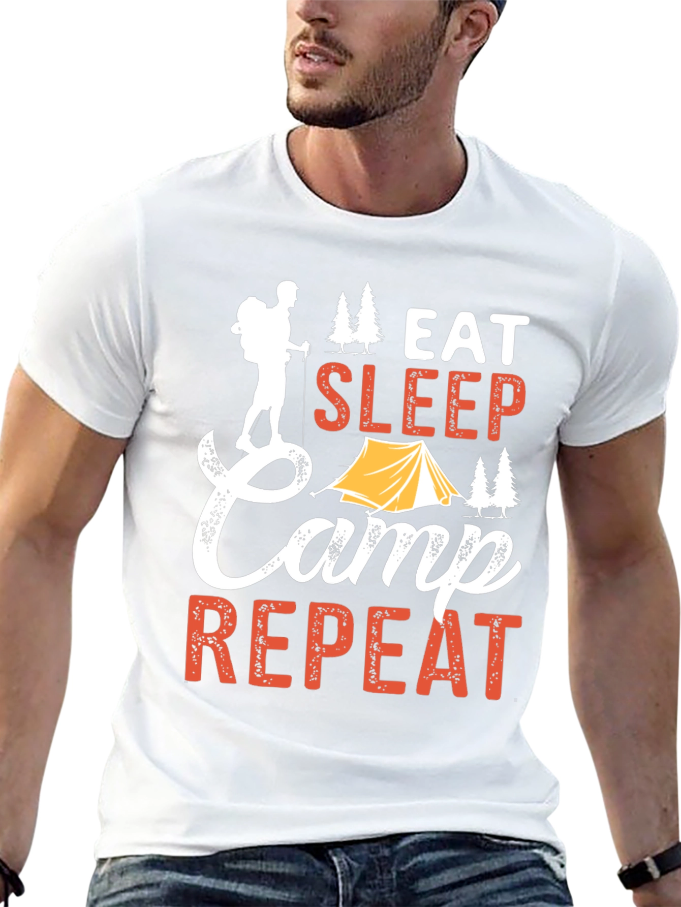 Eat Sleep Camp Repeat T-Shirt