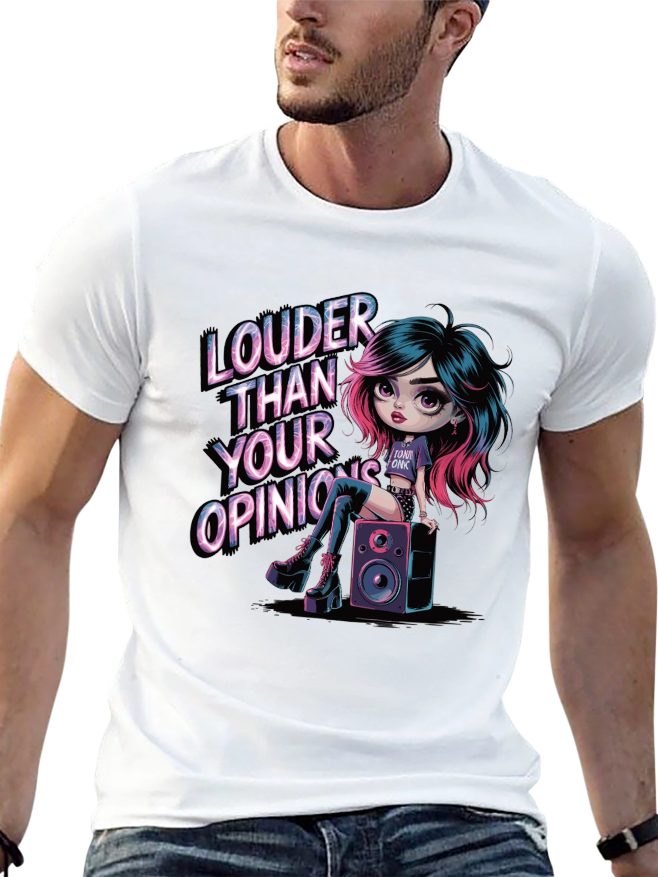 Louder Than Your Opinions Graphic T-Shirt