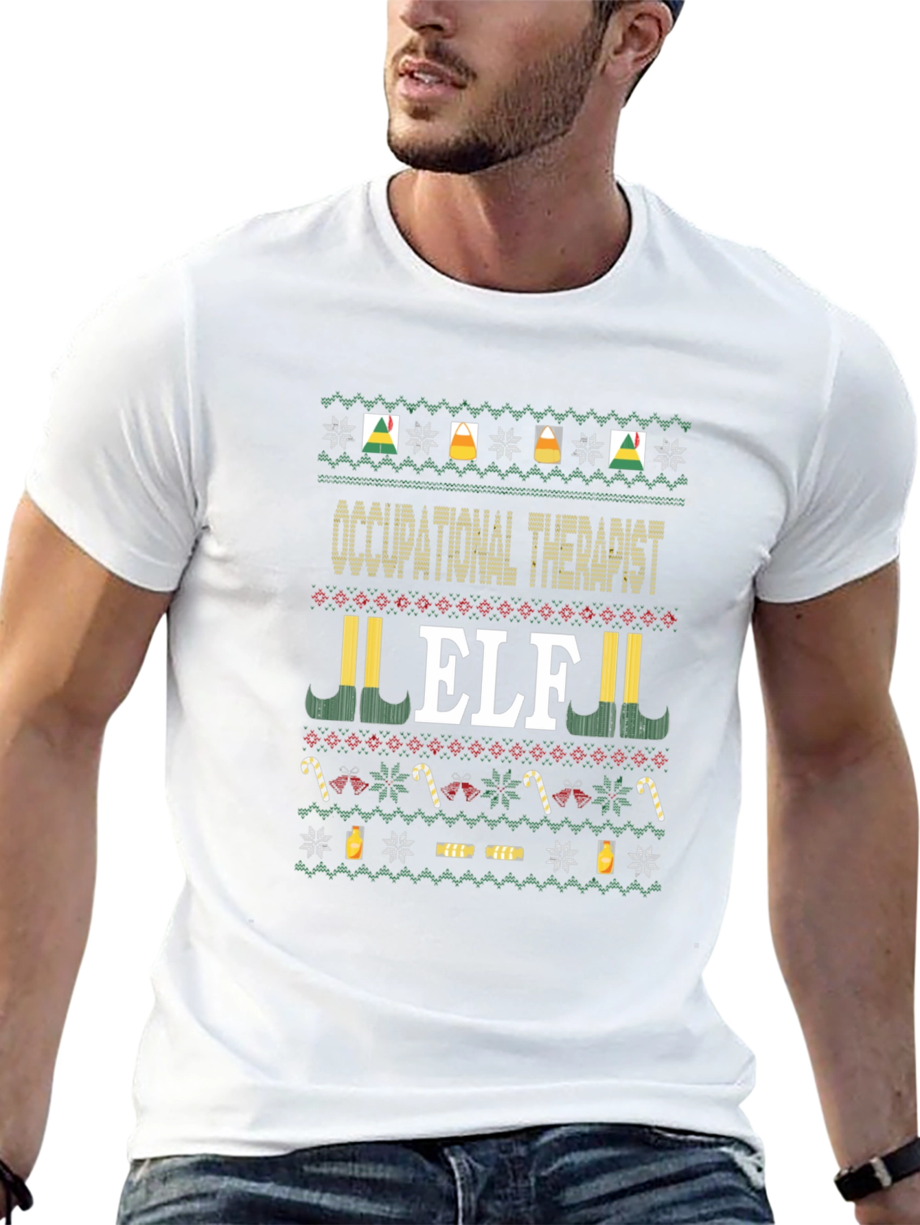 Occupational Therapist Elf Christmas T-Shirt