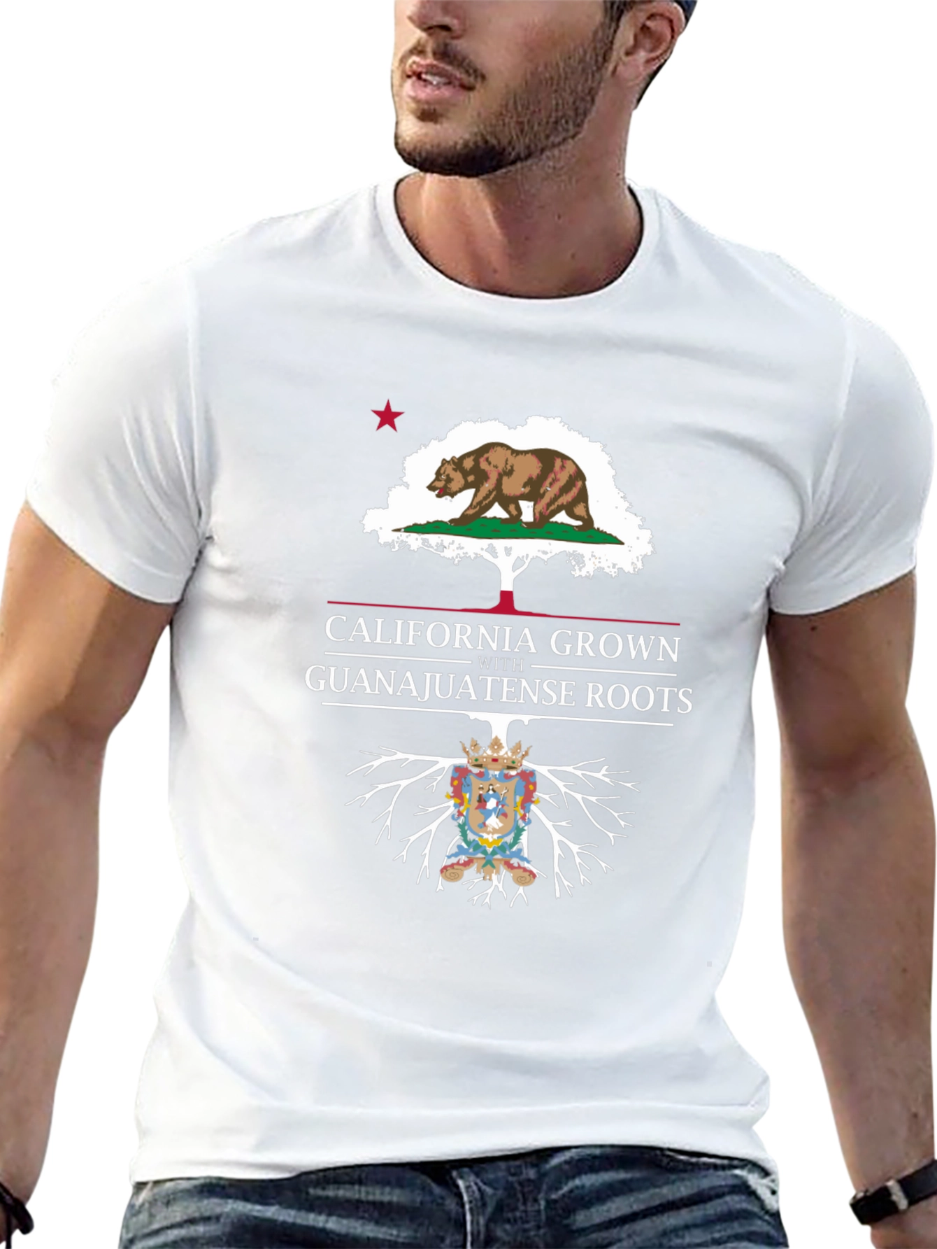 California Grown Guanajuato Roots Black T-Shirt