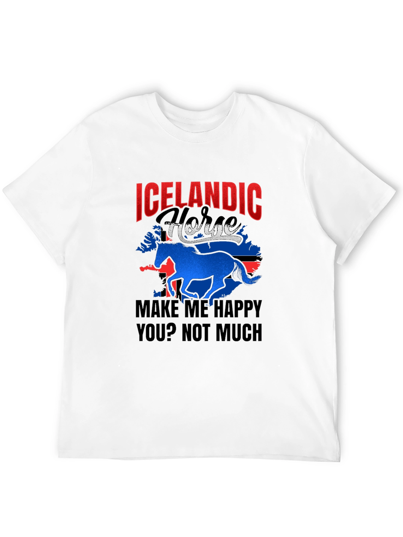 Icelandic Horse Graphic T-Shirt - Make Me Happy