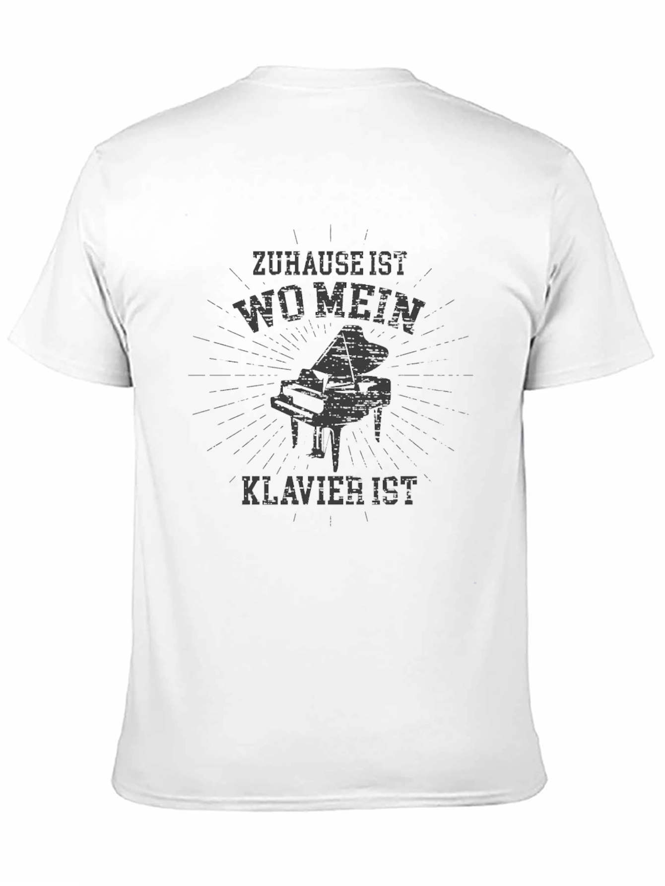 Piano T-Shirt - Zuhause Ist Wo Mein Klavier Ist
