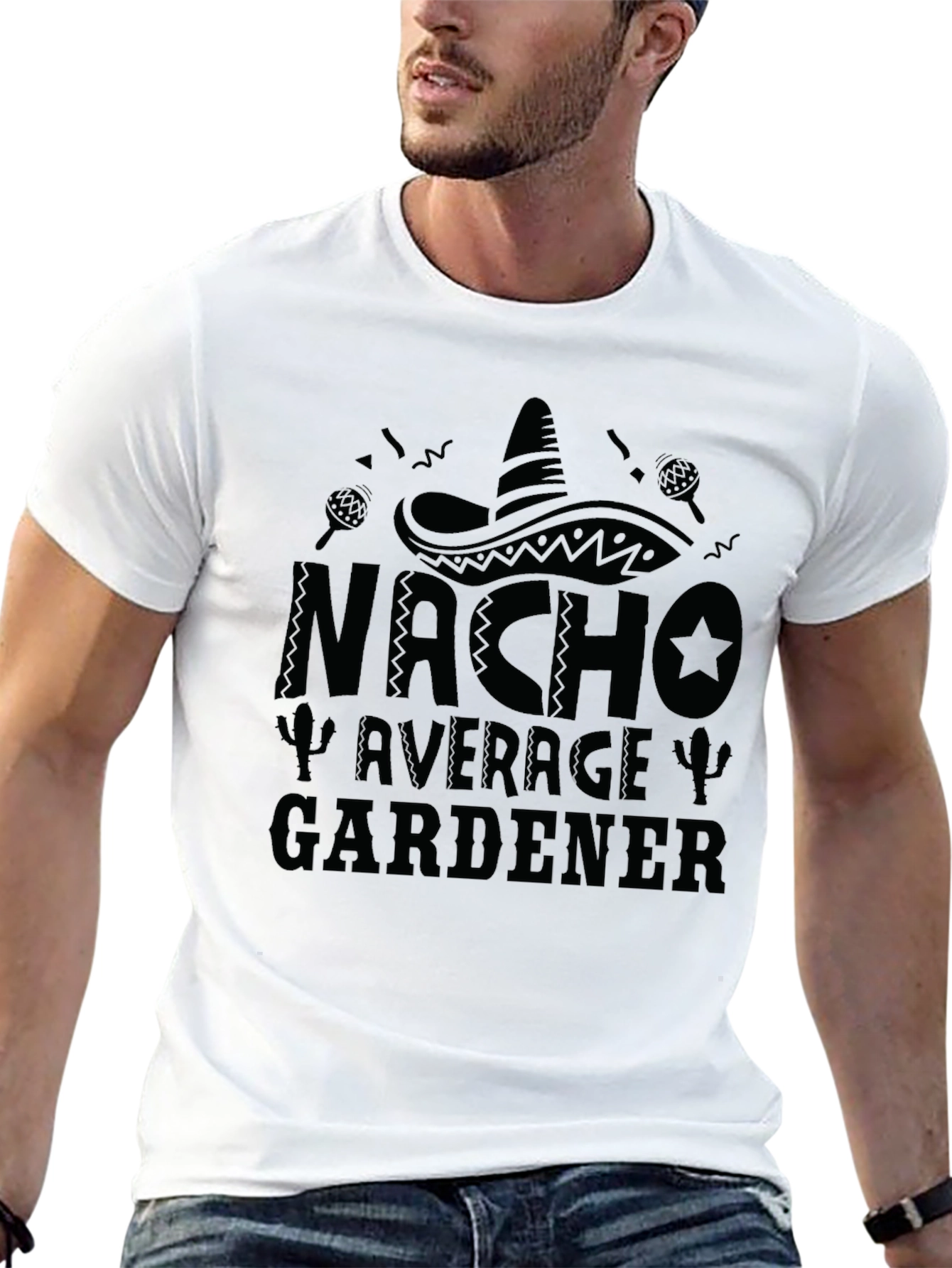 Nacho Average Gardener Black T-Shirt
