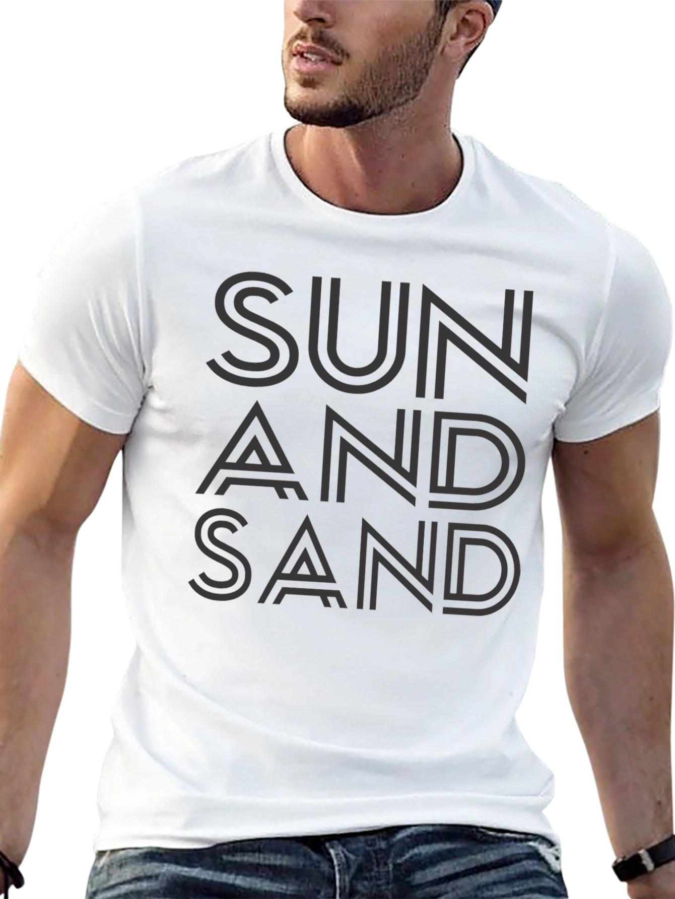 Sun and Sand Graphic Tee - Black