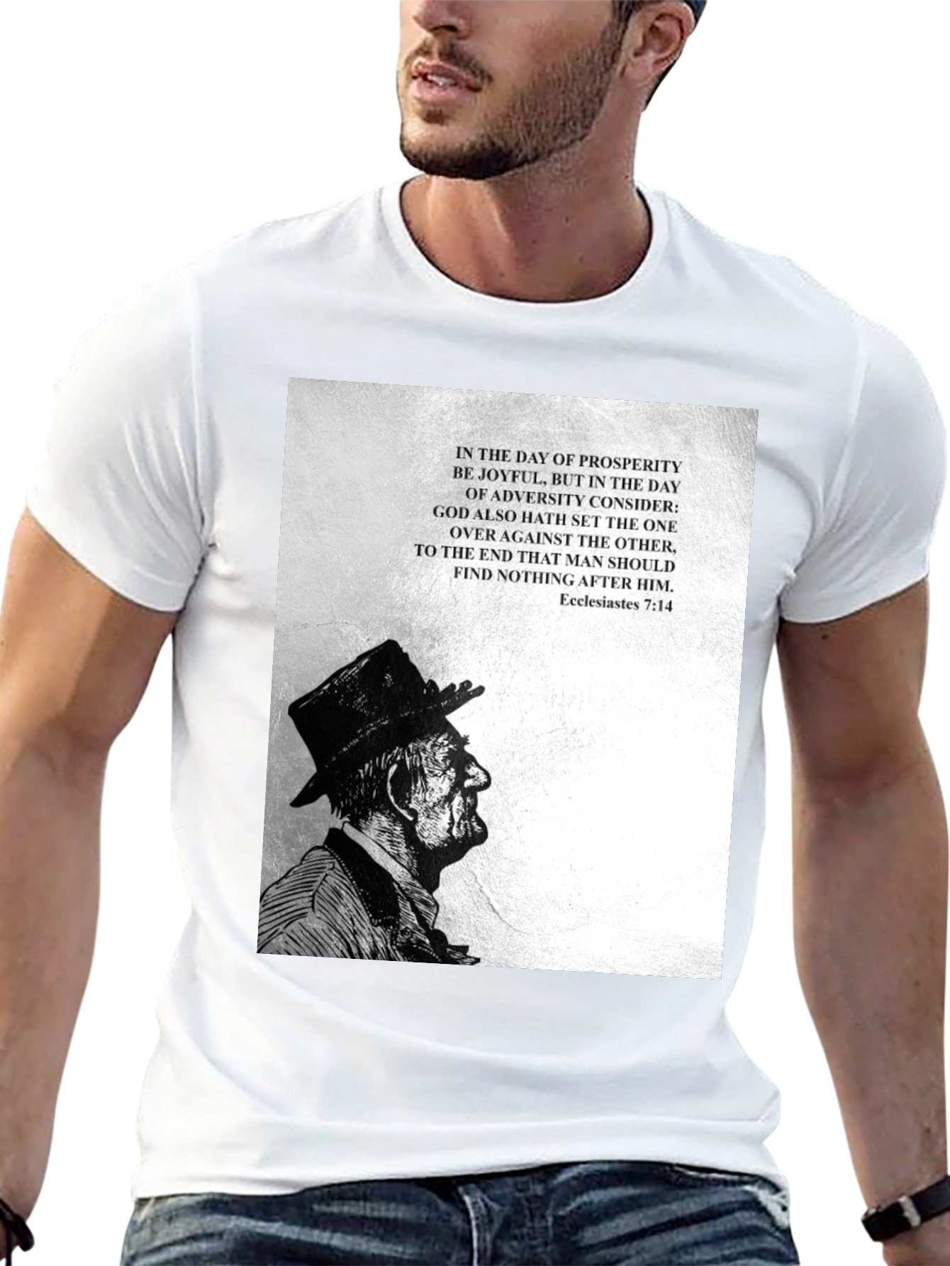 Ecclesiastes 7:14 Graphic Tee - Black