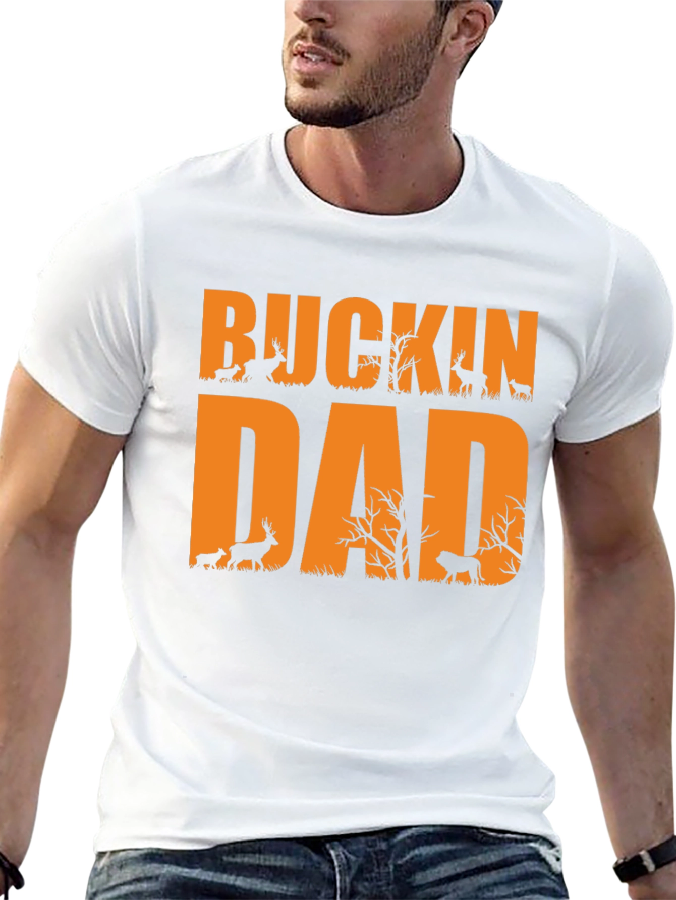 Buckin Dad Hunting Graphic Tee
