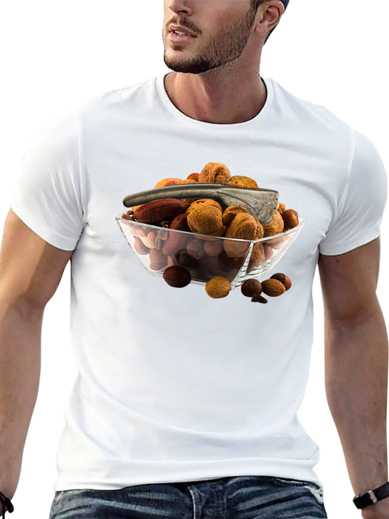 Nut Bowl Graphic T-Shirt - Snack Lovers Tee