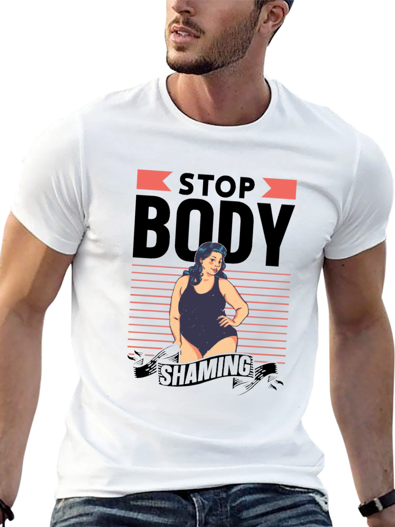 Stop Body Shaming Graphic T-Shirt