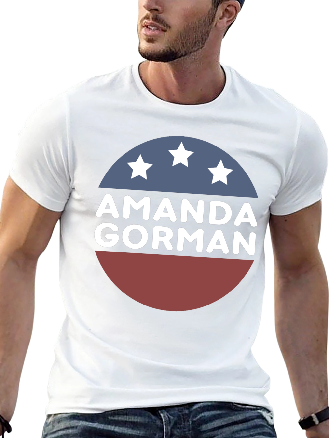 Amanda Gorman Patriotic Graphic T-Shirt