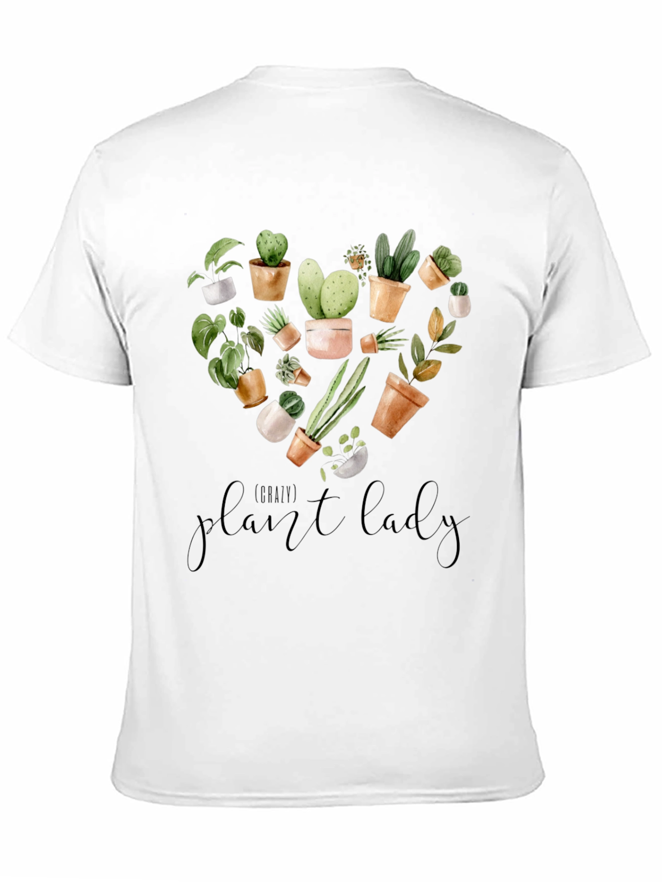 Plant Lady Graphic Tee - Botanical Heart Design