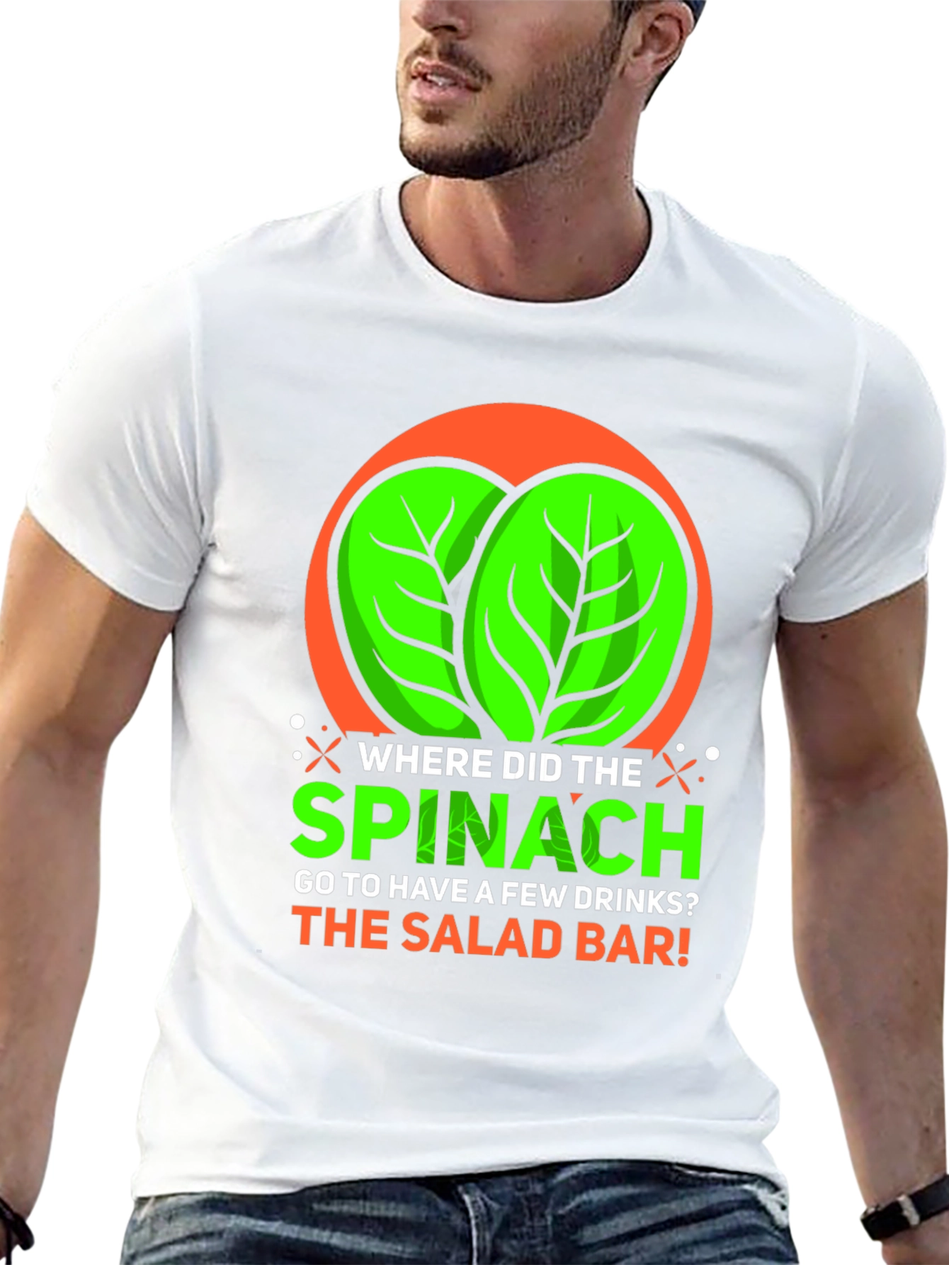 Spinach Salad Bar Graphic T-Shirt