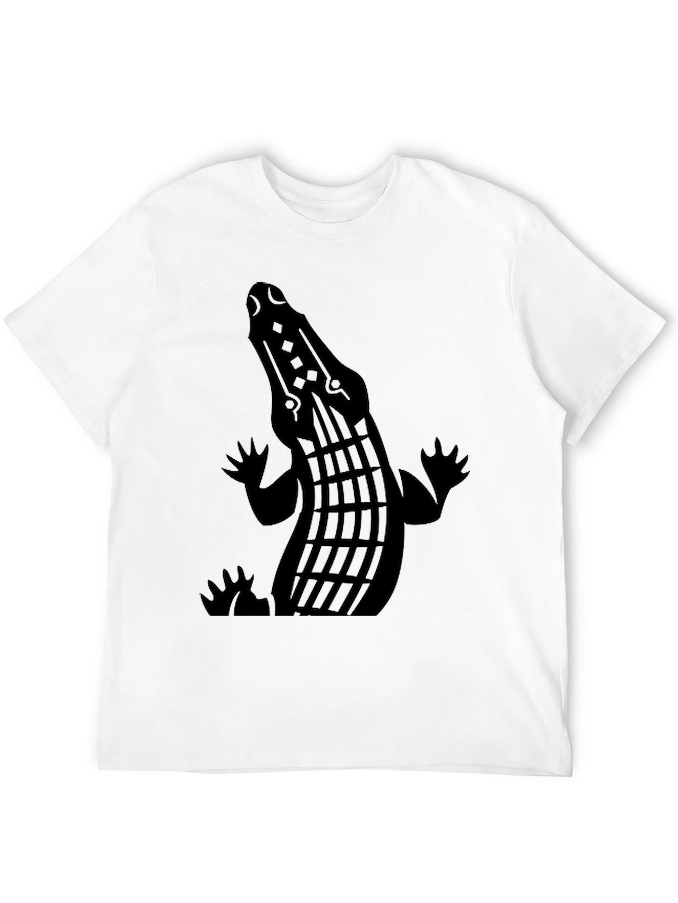 Crocodile Graphic Black T-Shirt