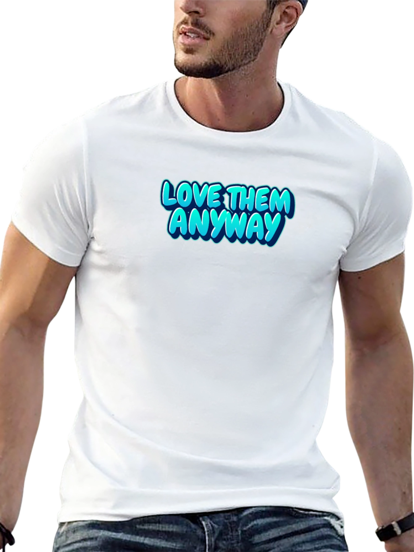 Love Them Anyway Graphic Tee - Black
