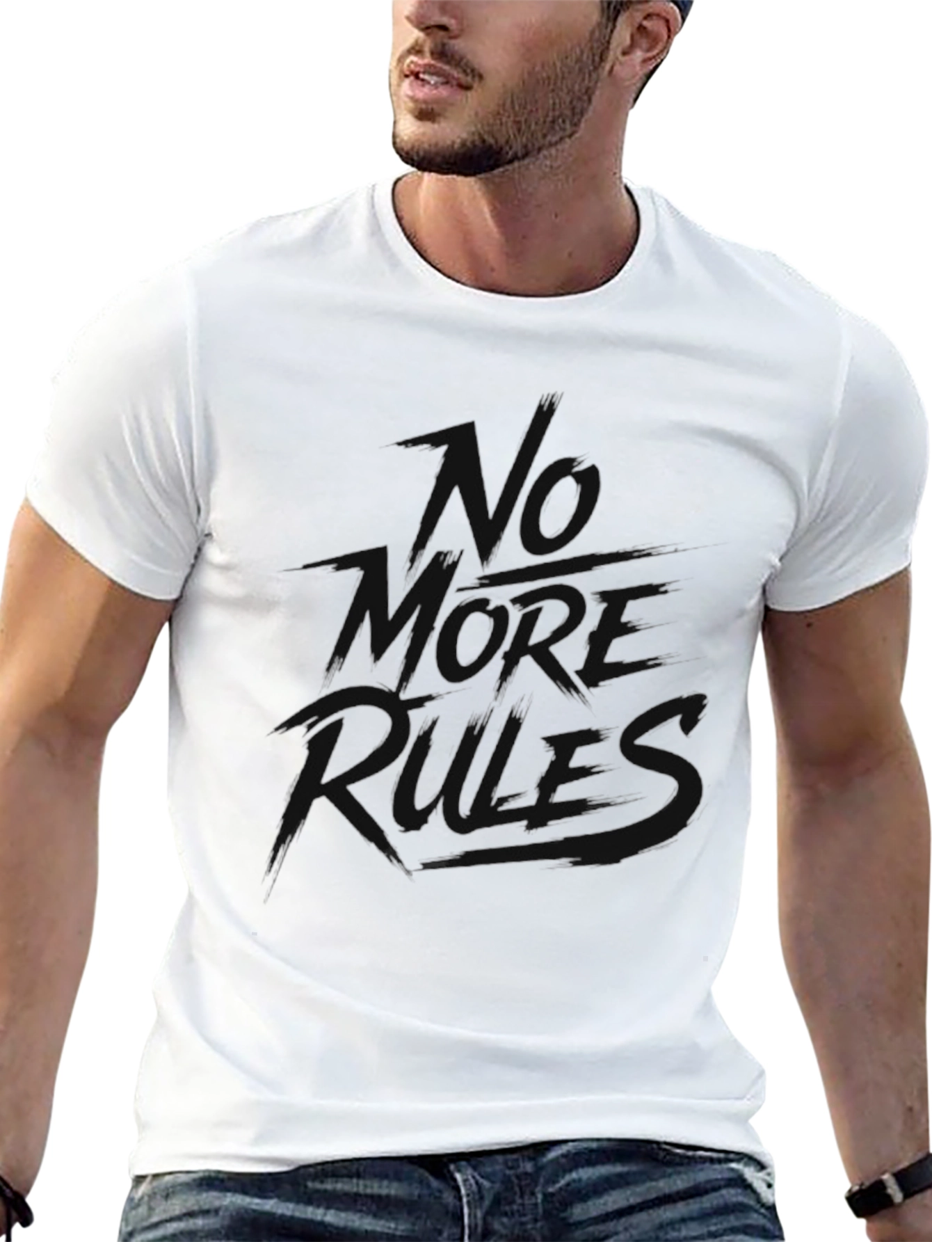 No More Rules Graphic Tee - Black T-Shirt