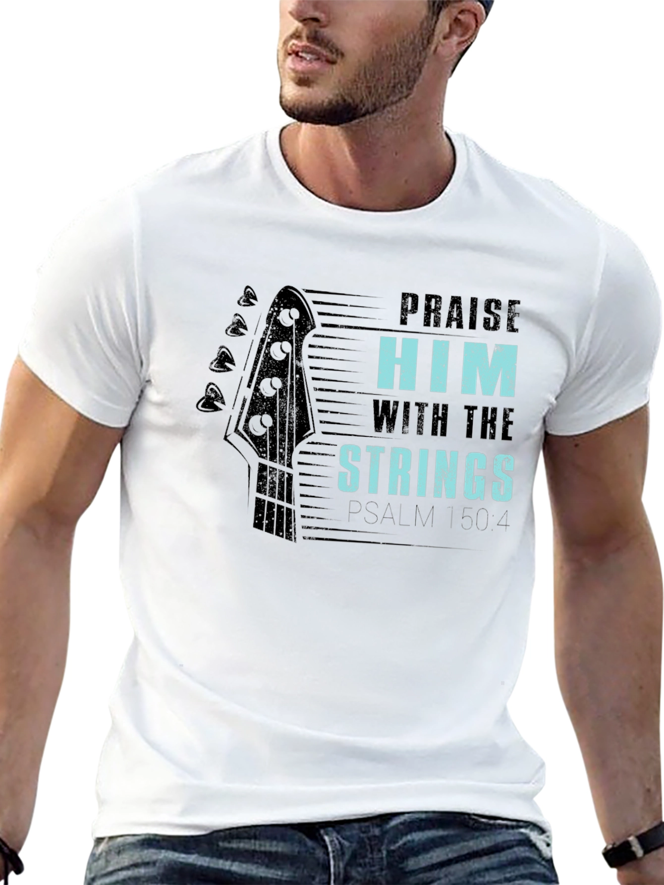 Praise Him with Strings Graphic Tee