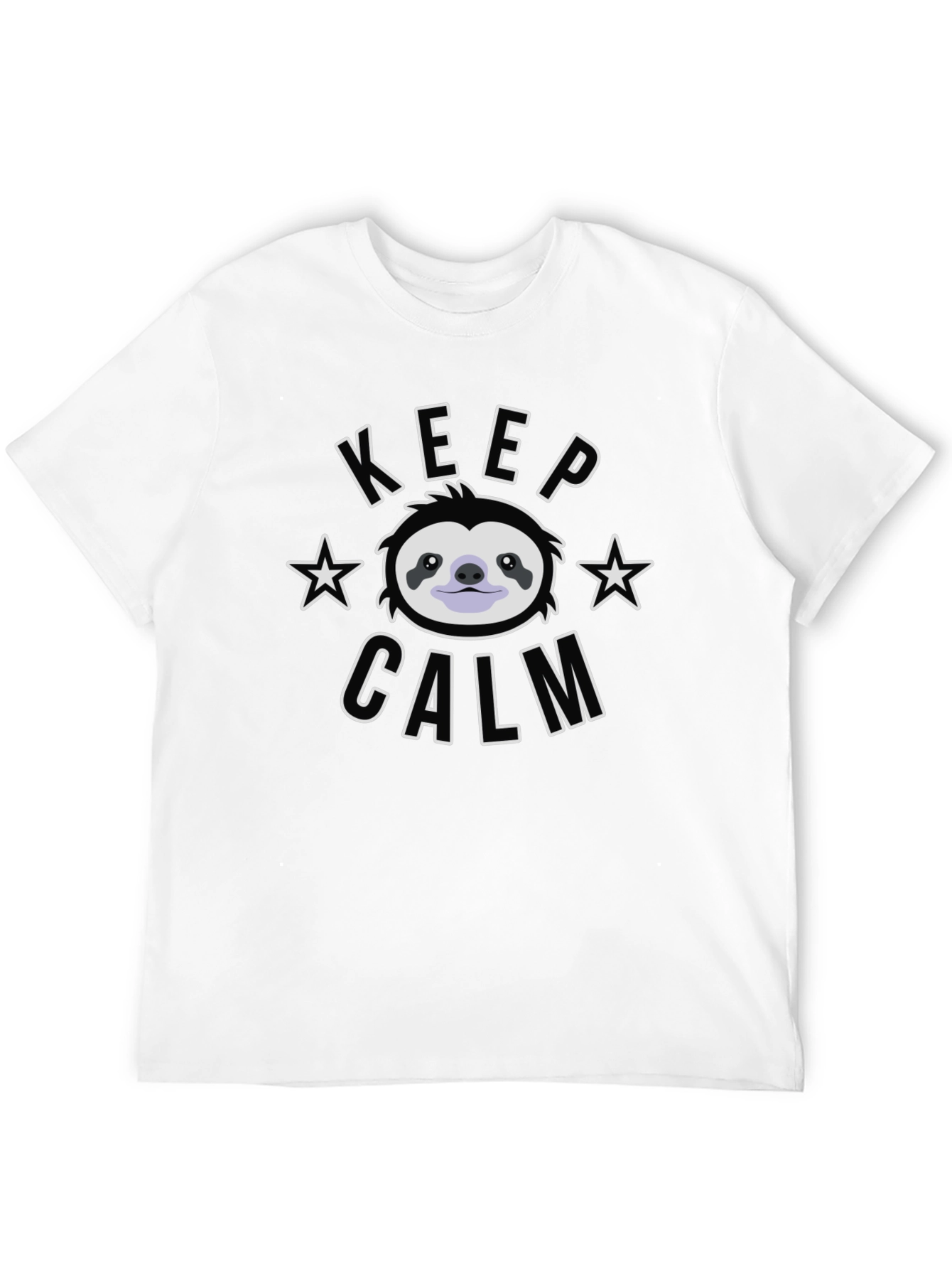Keep Calm Sloth Graphic Tee - Relaxed Fit